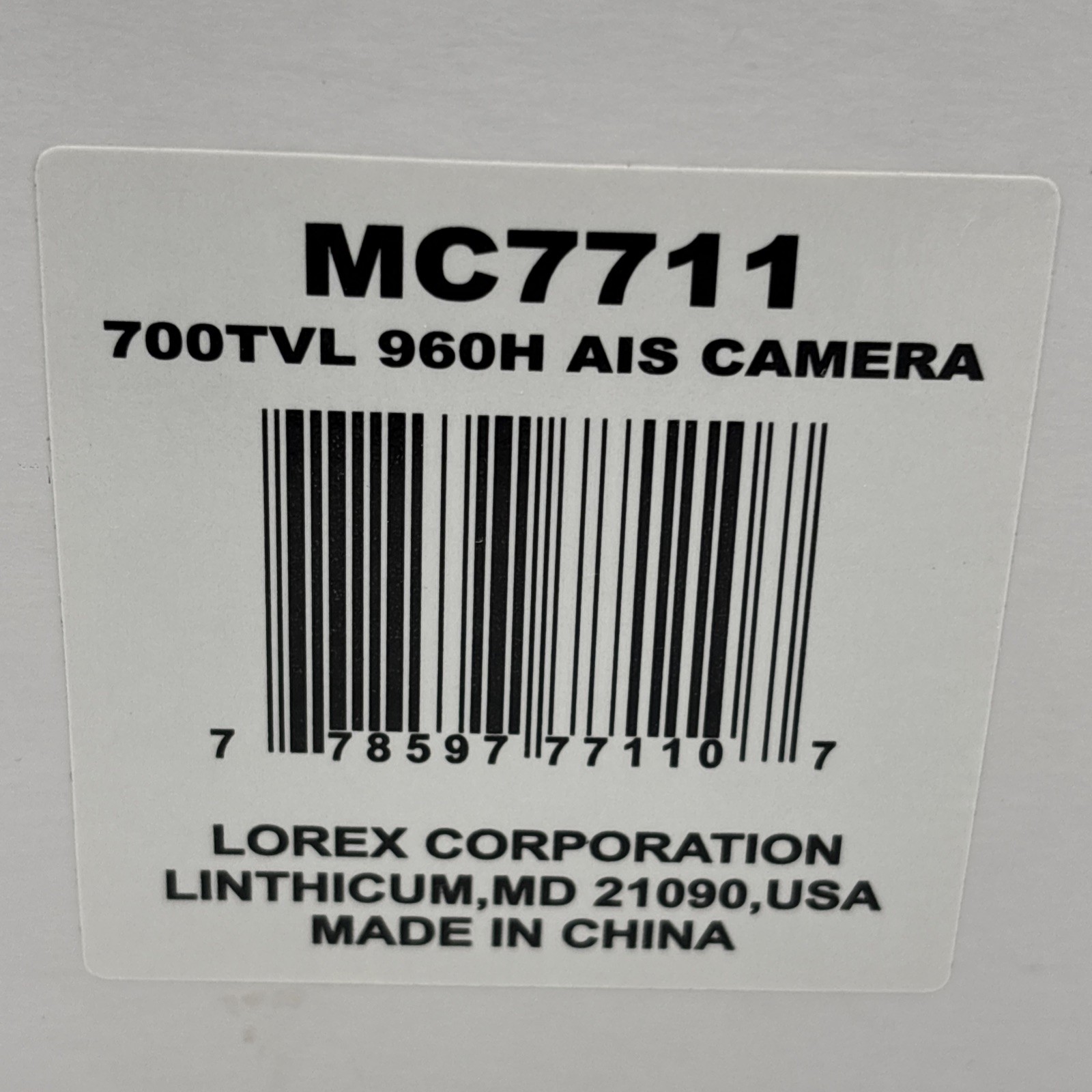 Lorex CVC7711 MC7711 960h 700tvl Weatherproof Night Vision Security Camera Mount