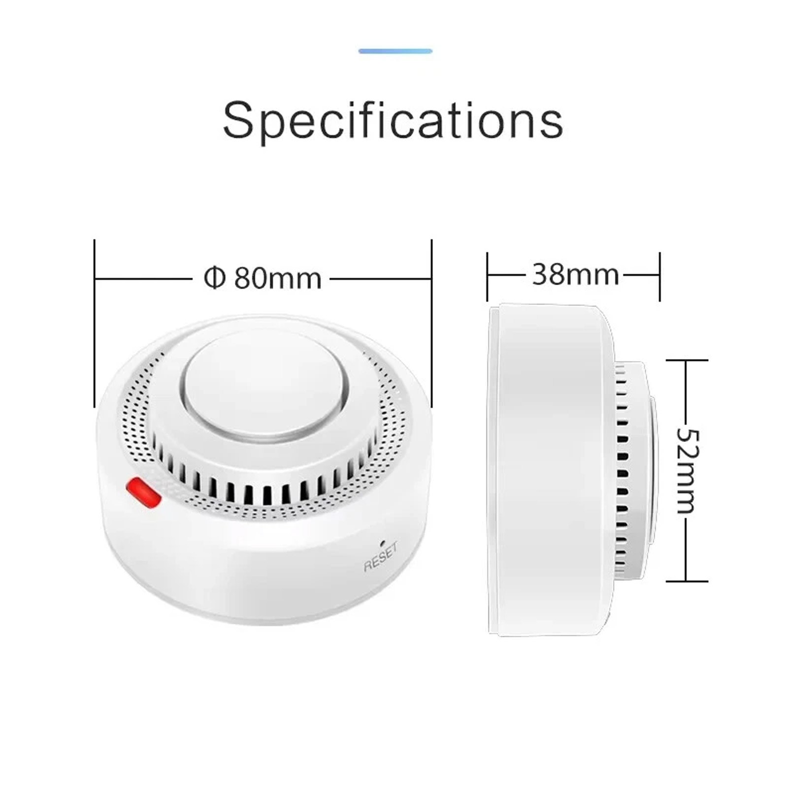 Tuya Smart WiFi Smoke Sensor Fire Protection 85dB Sound Security System ControCd