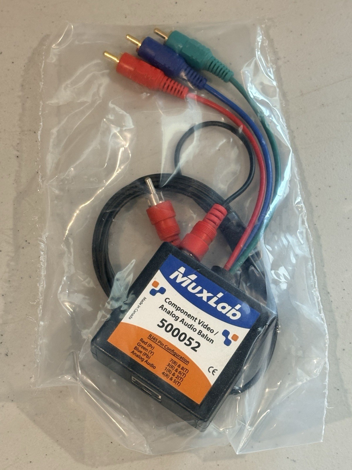 MuxLab 500052 Component Video Analog Audio ProAV Balun RJ45