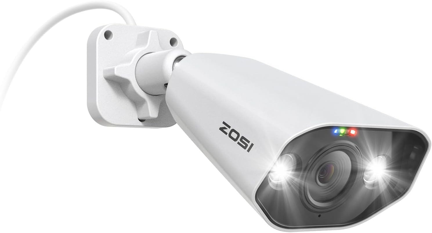ZOSI C296 4K 8MP PoE IP Pan/Tilt Add-on Security Outdoor Camera SD Card Storage