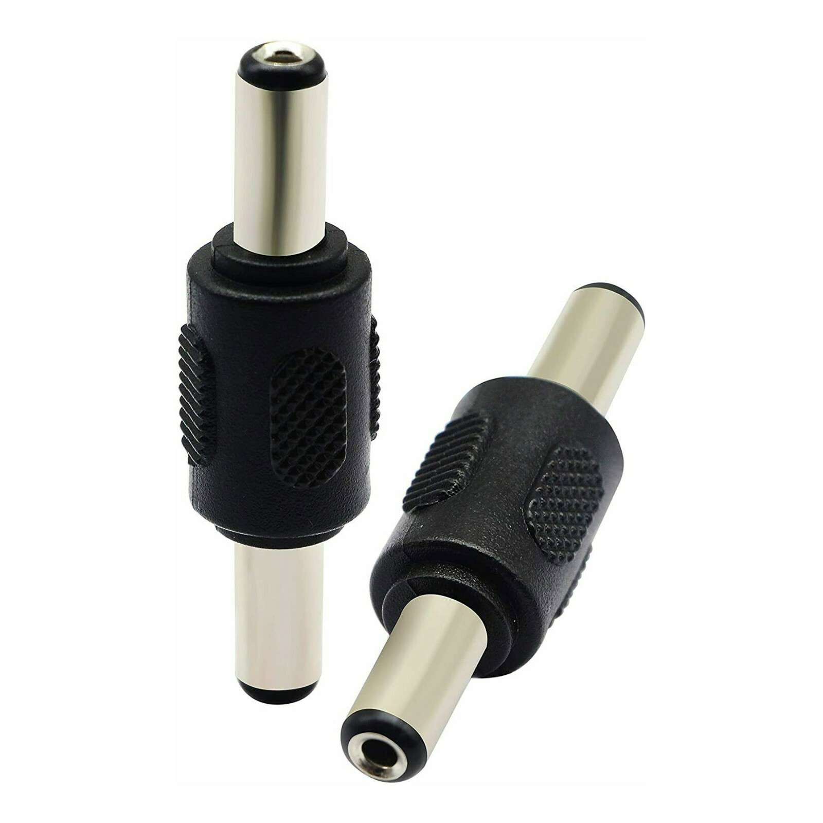 5x DC Coupler Male to Male M/M 5.5mm x 2.1mm Barrel Jack Power Connector Plug