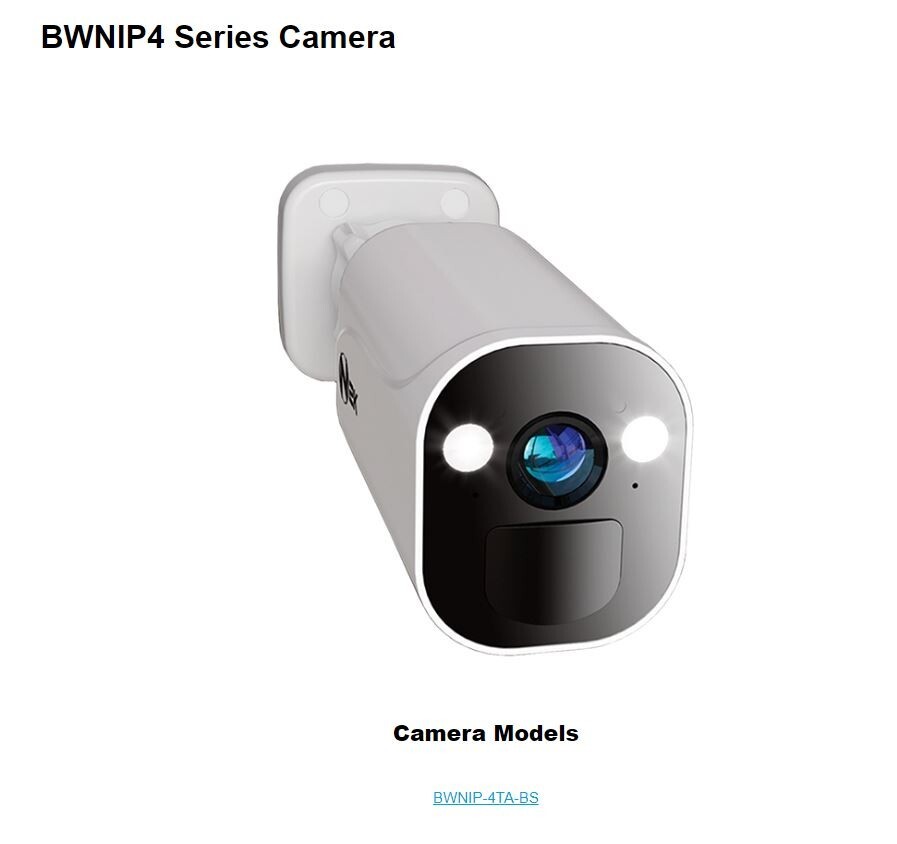 New – Night Owl 2K HD (2560 x 1440) Wireless Wi-Fi Wire Free Camera BWNIP-4TA-BS
