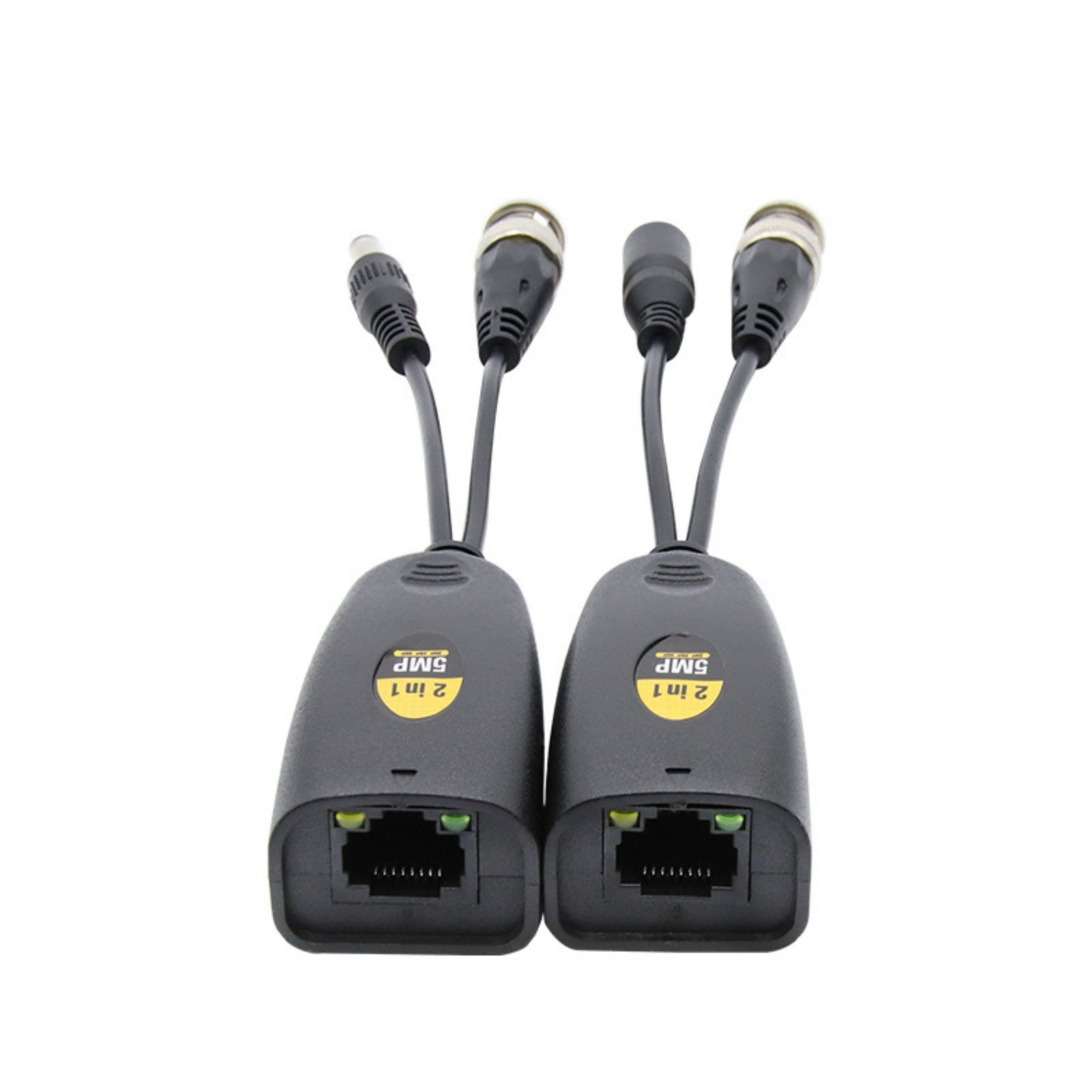 1 Pair Thunder-Proof Level 3 BNC To POE Adapter Balun Connector For Surveillance