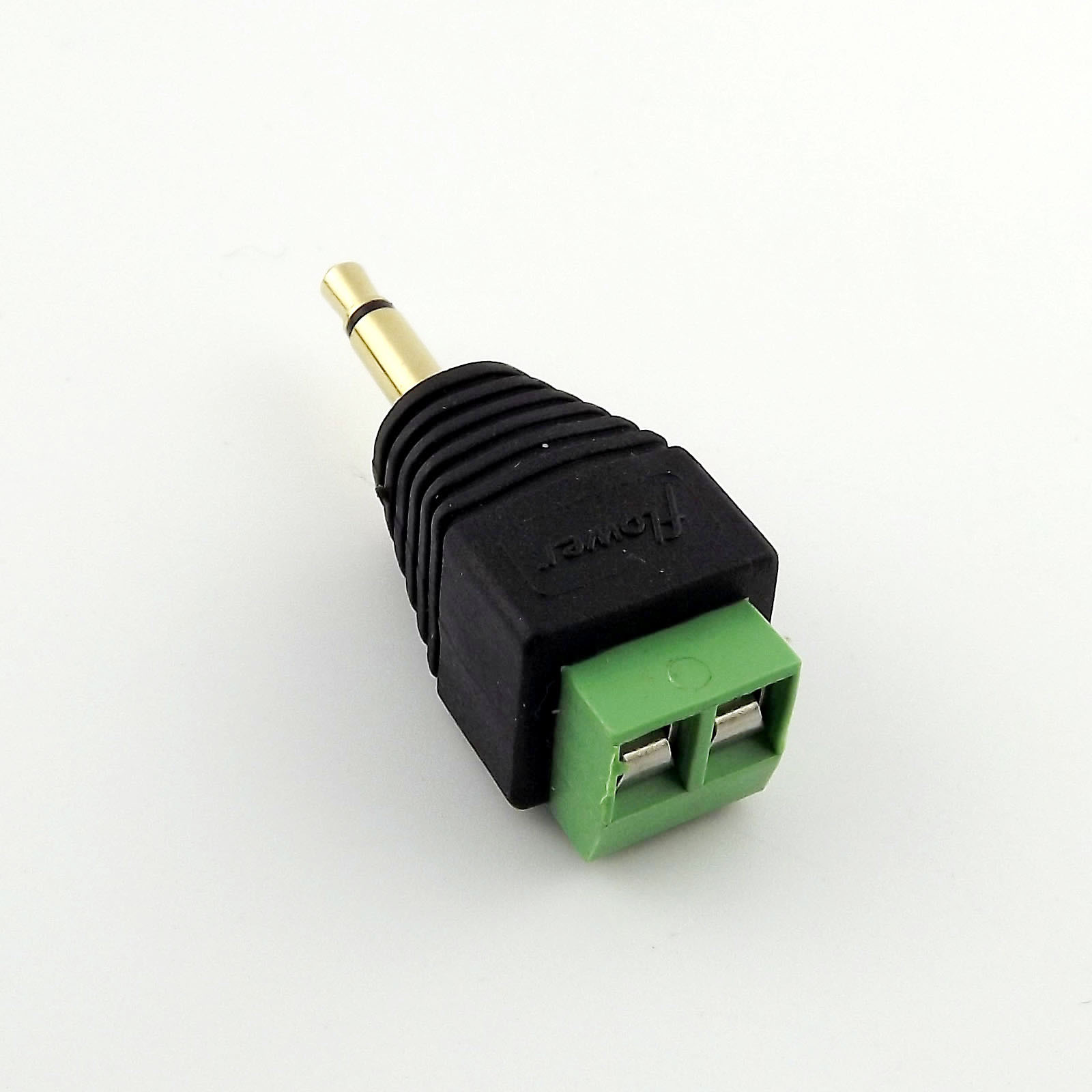 10x 3.5mm 1/8″ Mono Male Plug To AV Screw Video Balun Terminal Converter Adapter