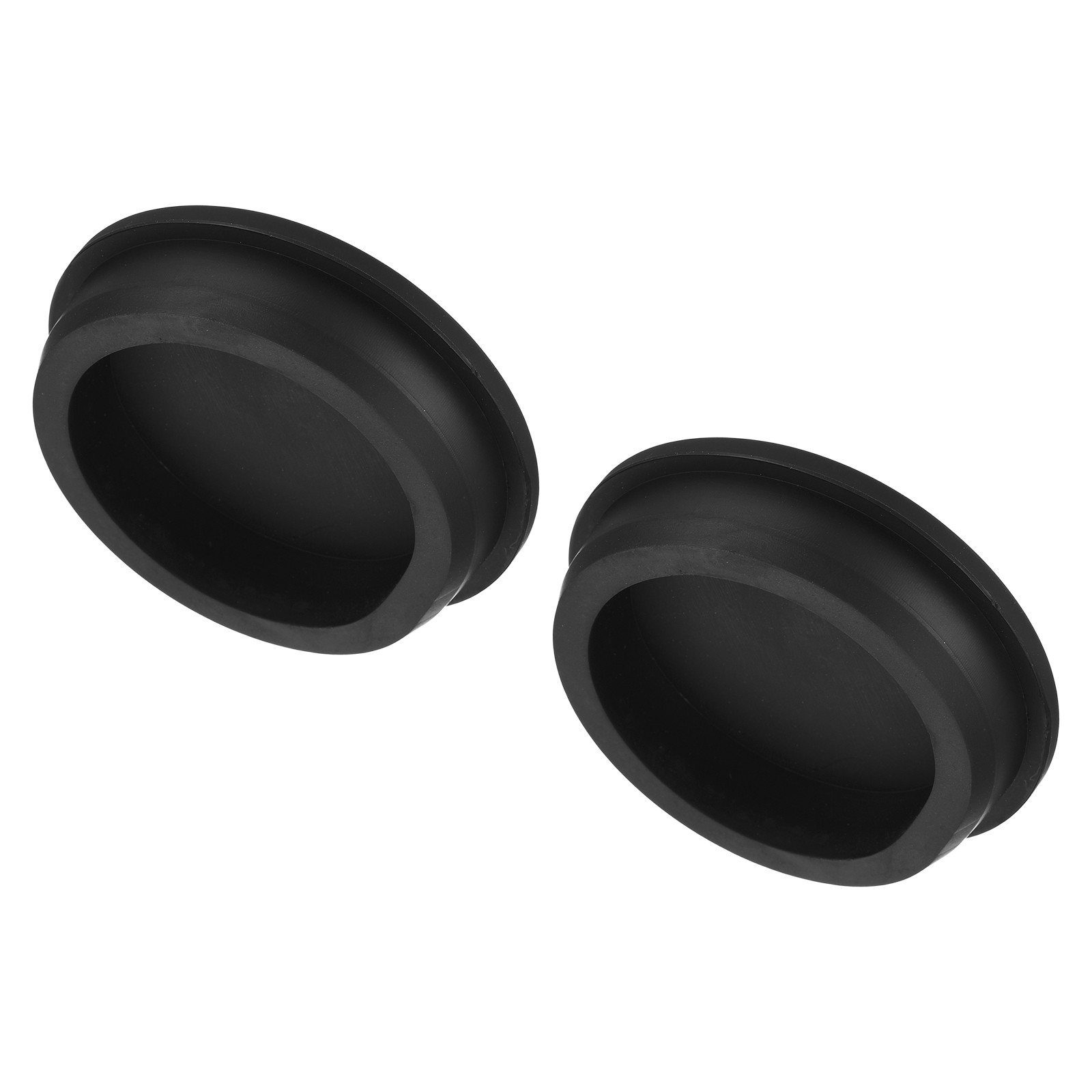 High Temp Silicone Plug t Shaped Solid Stopper Black 72x4x16x55mm 2Pcs
