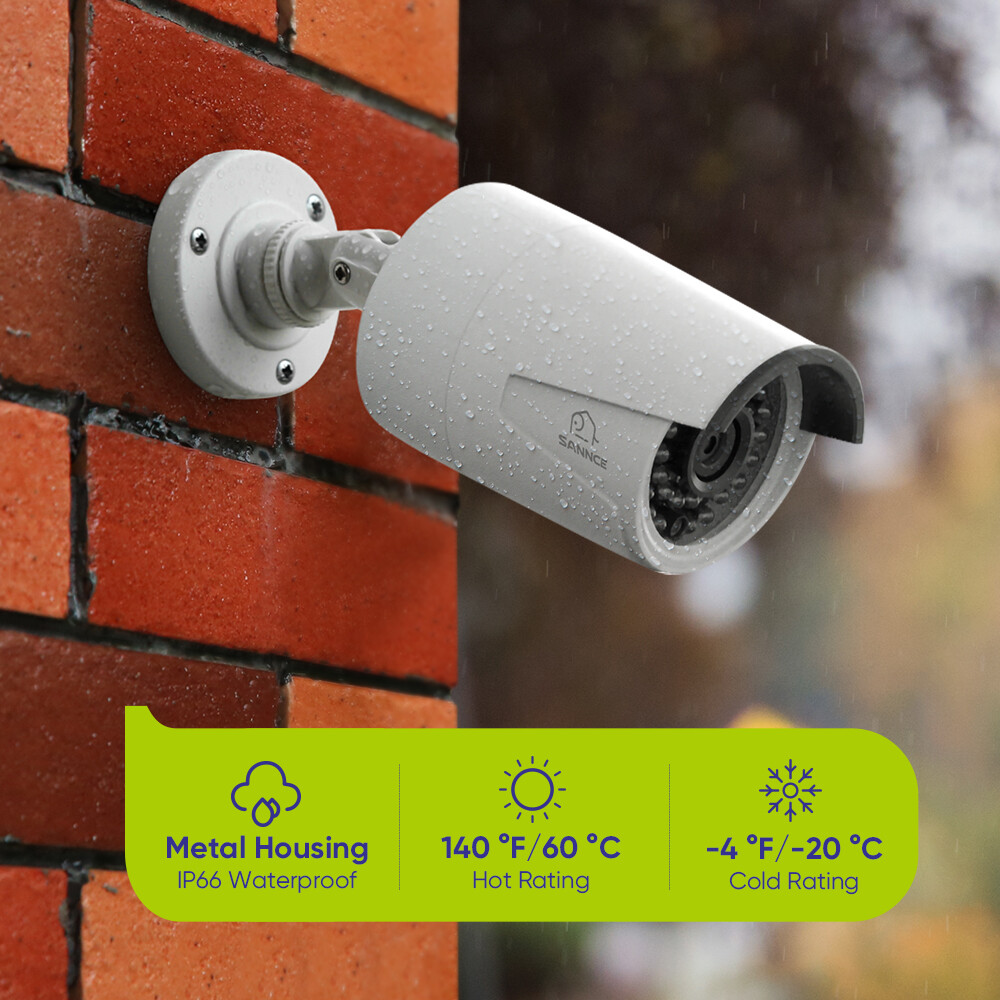 SANNCE 4K 16CH NVR 5MP Two Way Audio POE Security Camera System Human Detection
