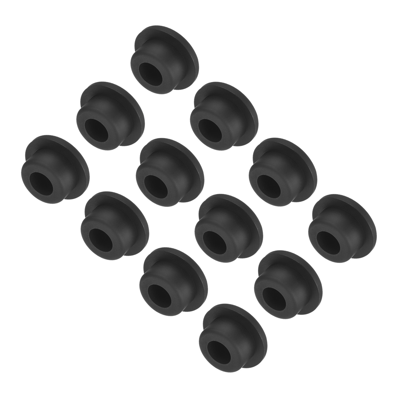 High Temp Silicone Plug t Shaped Silicon Stopper Black 29x14x4mm 12pcs