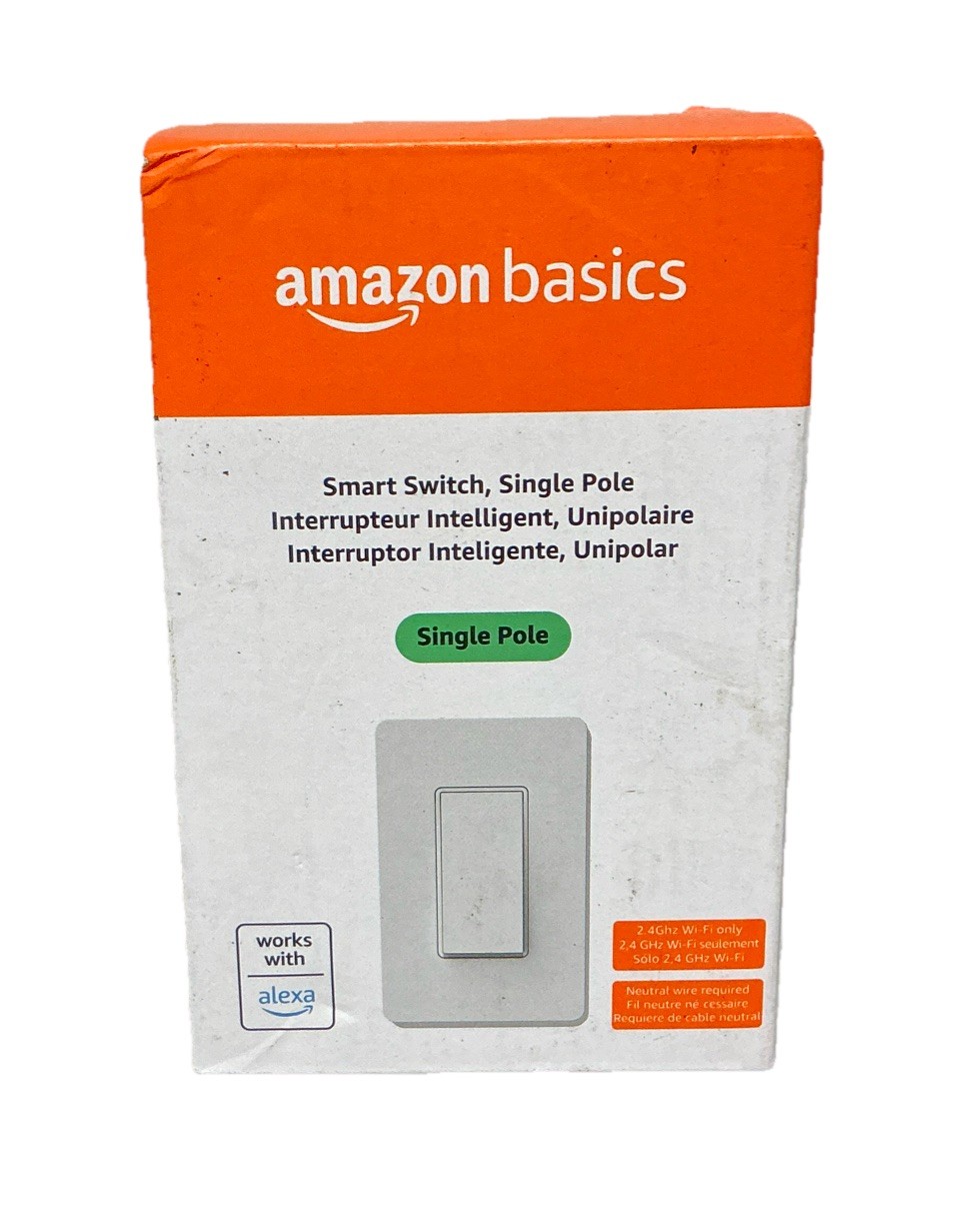 Amazon Basics Single Pole Neutral Wire Smart Switch ASIN B095X5H16