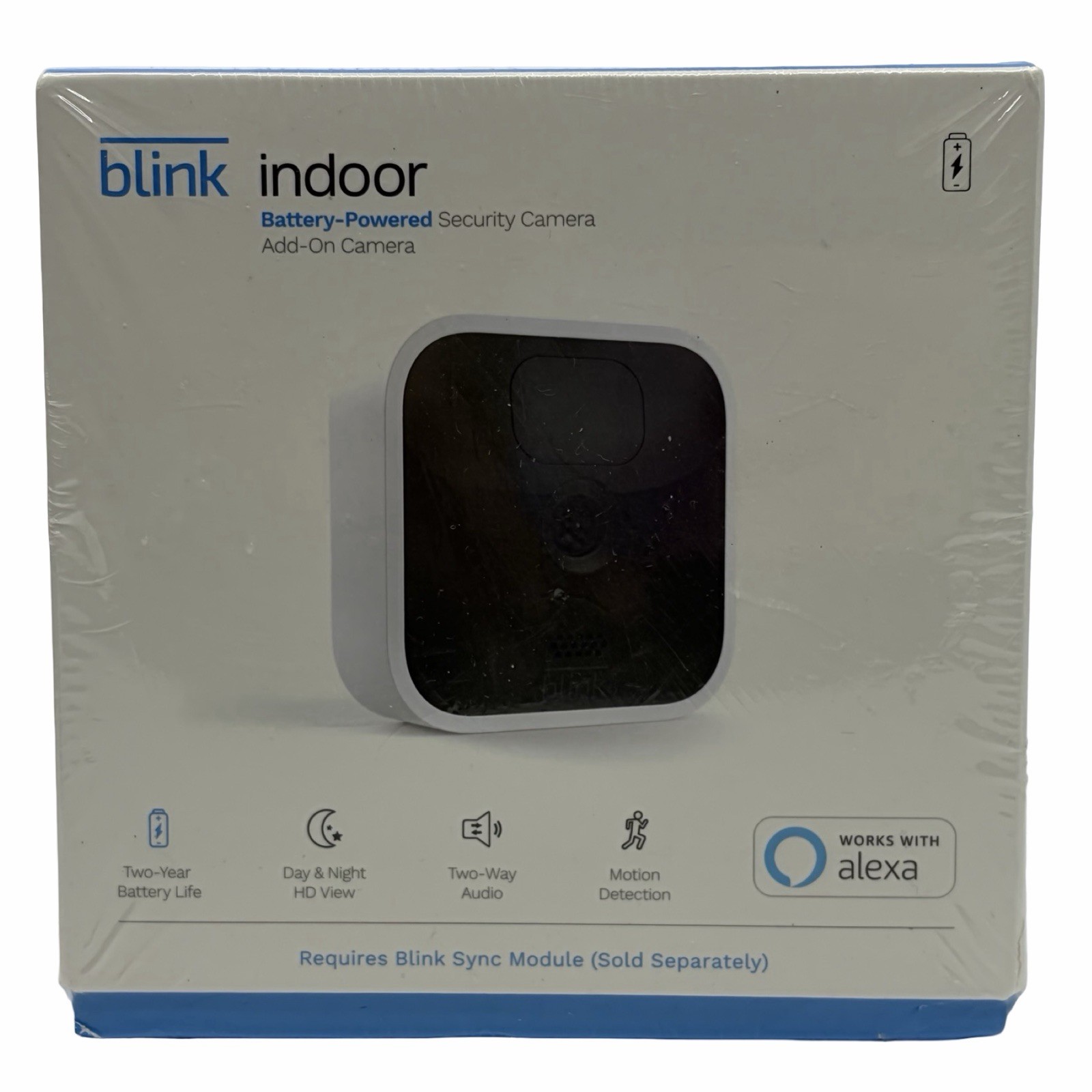 Blink Indoor Add-on Security Camera (Sync Module Required) BCM00410U New Sealed