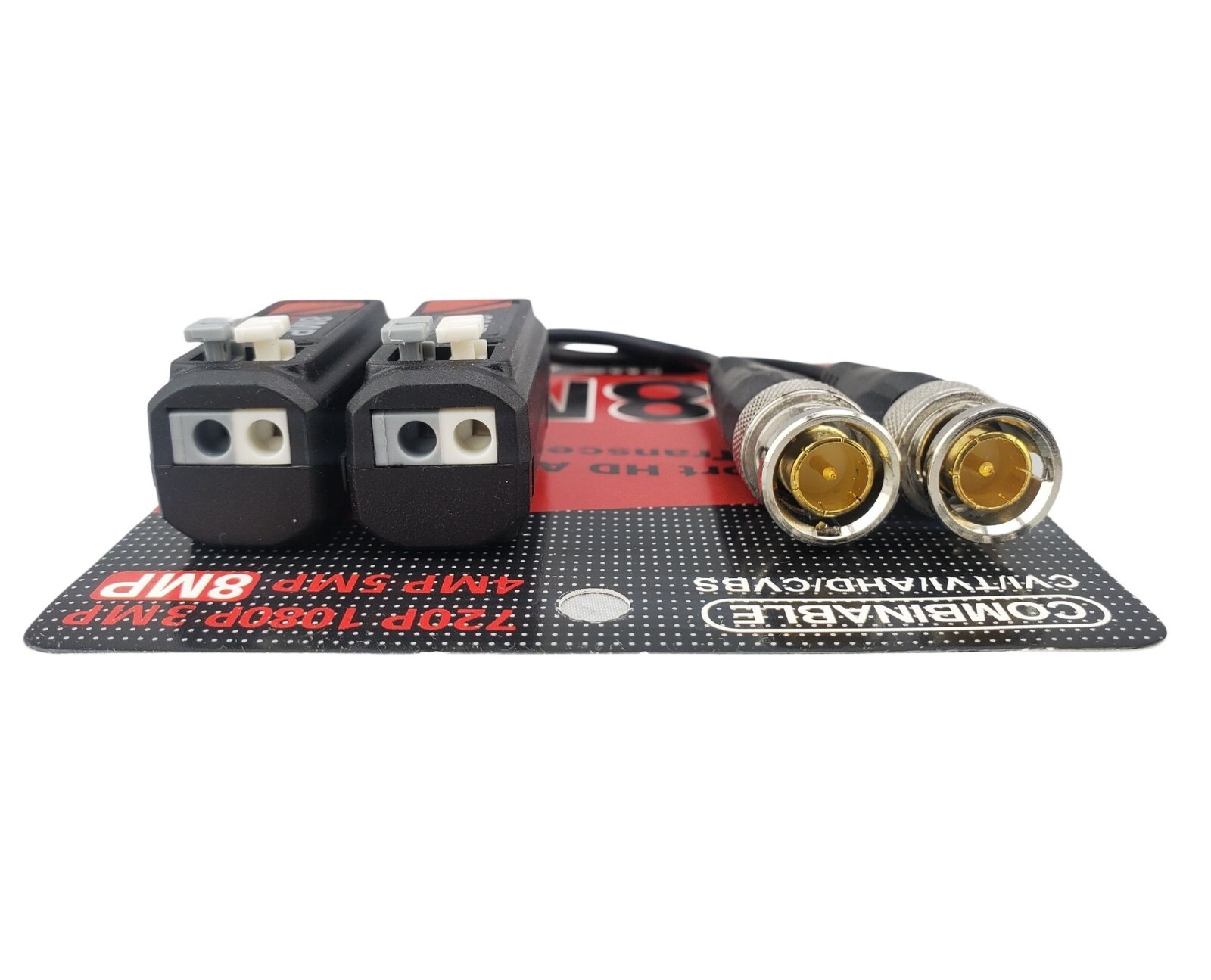 4 Pairs Passive Video Balun Security Camera Video Connector via Cat5 Cat6 Cable