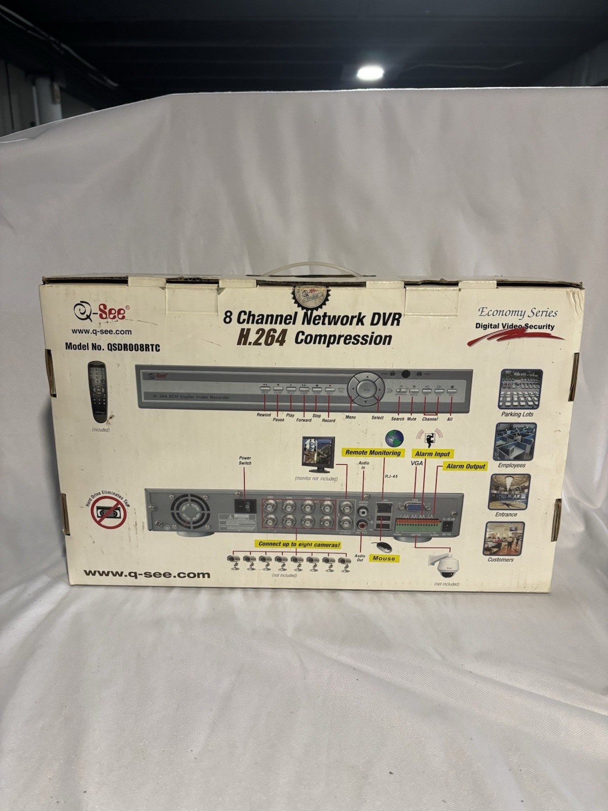 Q-See 4 Channel Network DVR. H.264 Compression Model No. QSDR008RTC
