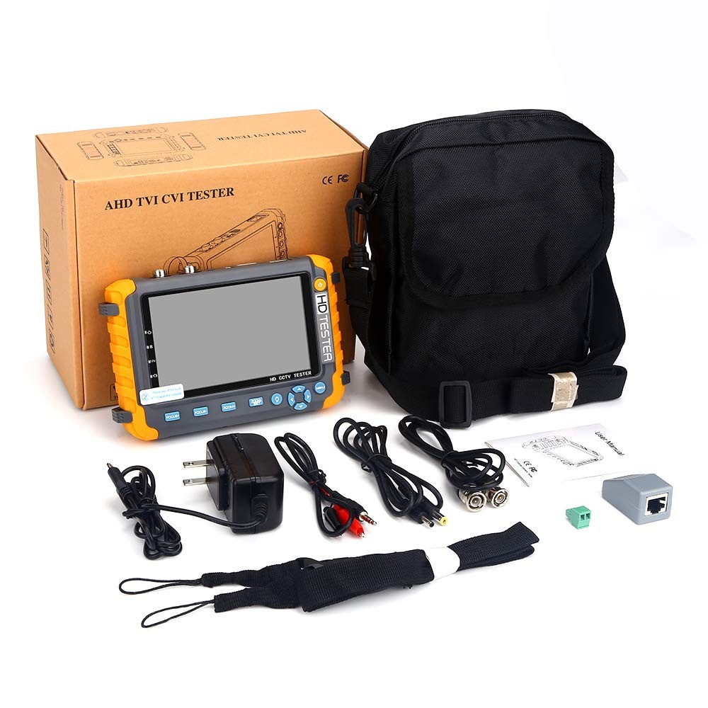 5inch HD CCTV Tester Monitor Support 8MP TVI/AHD 8MP CVI Camera, HDMI/VGA input