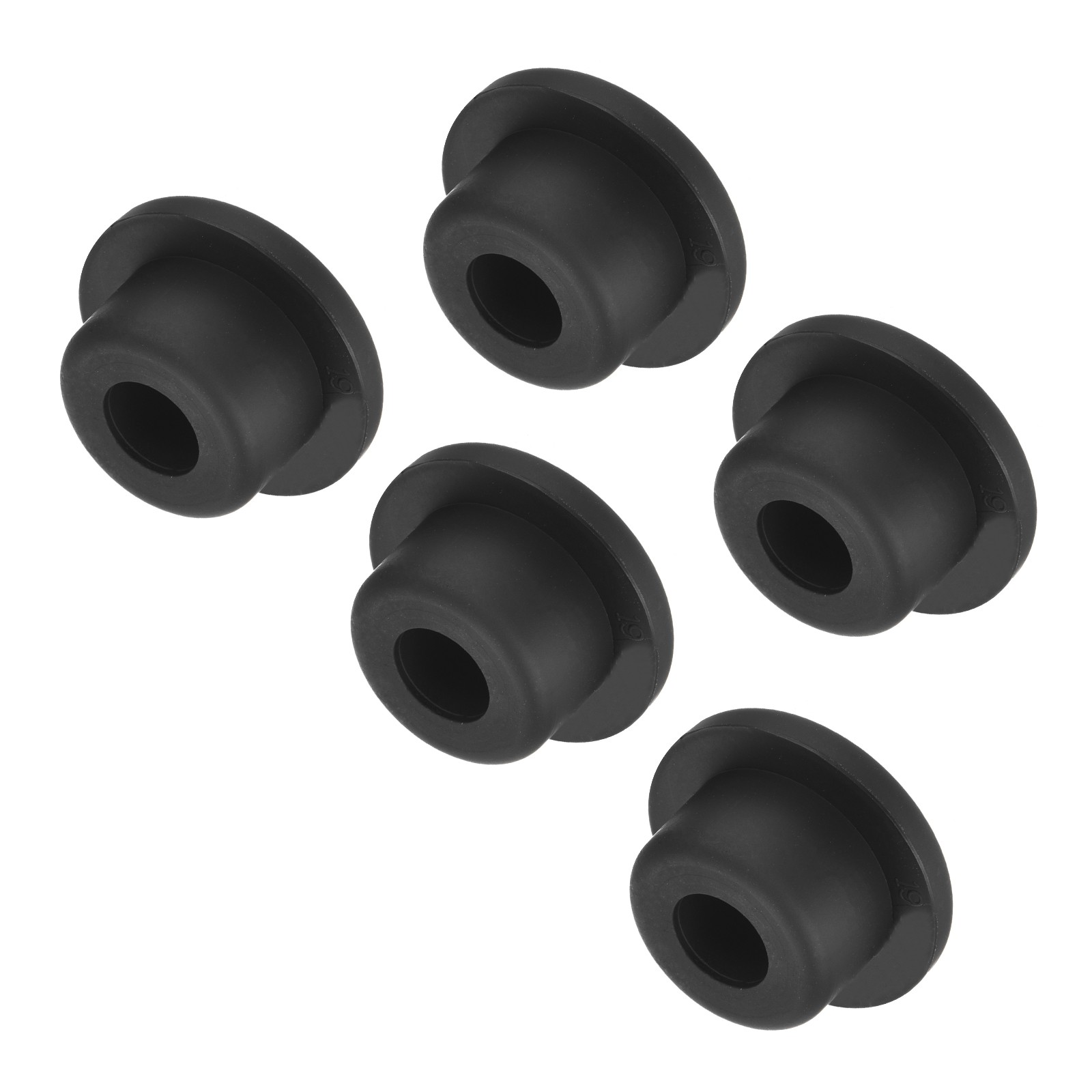 High Temp Silicone Plug t Shaped Silicon Stopper Black 26.5x14x4mm 5pcs