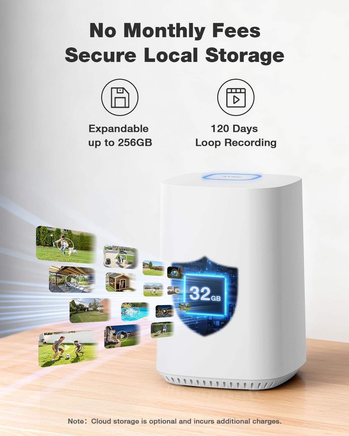 Solar Security Cameras Wireless Outdoor with Built-In Local Storage, No Subscrip