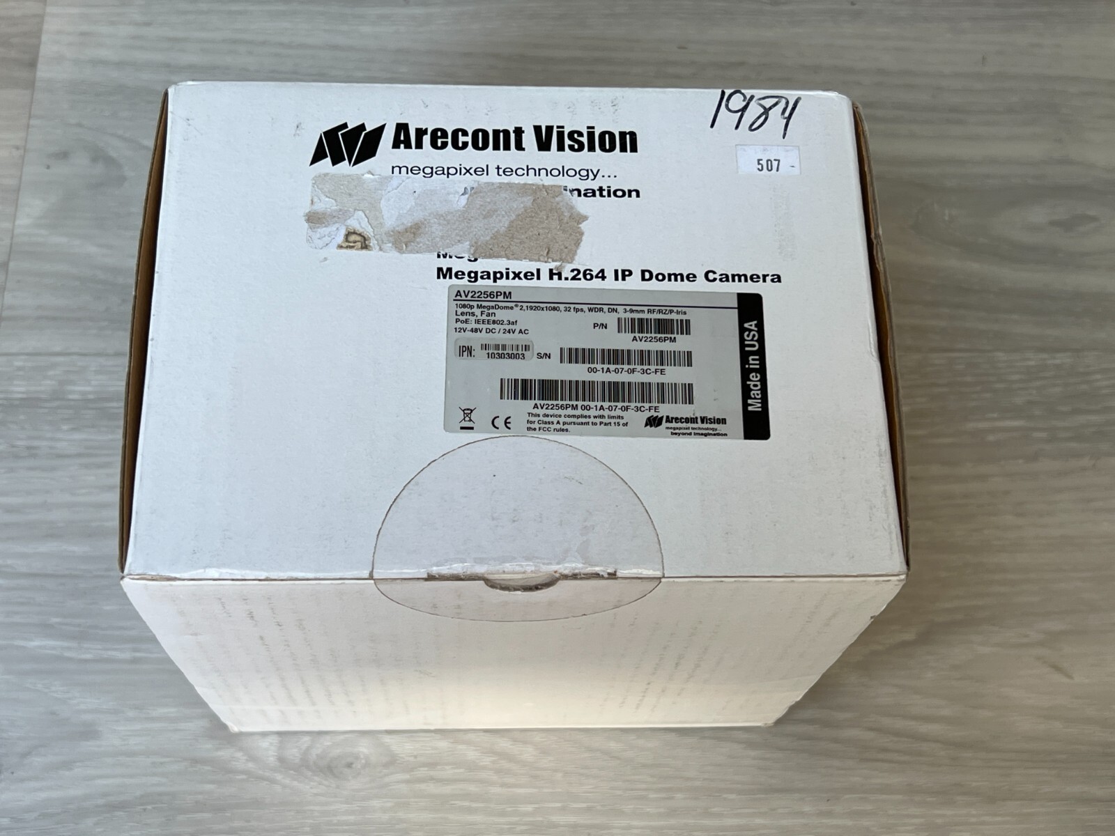 New Arecont AV2256PM MegaDome®2 1080p 1920×1080, 30 fps, WDR, Day/Night, 2.8-8m