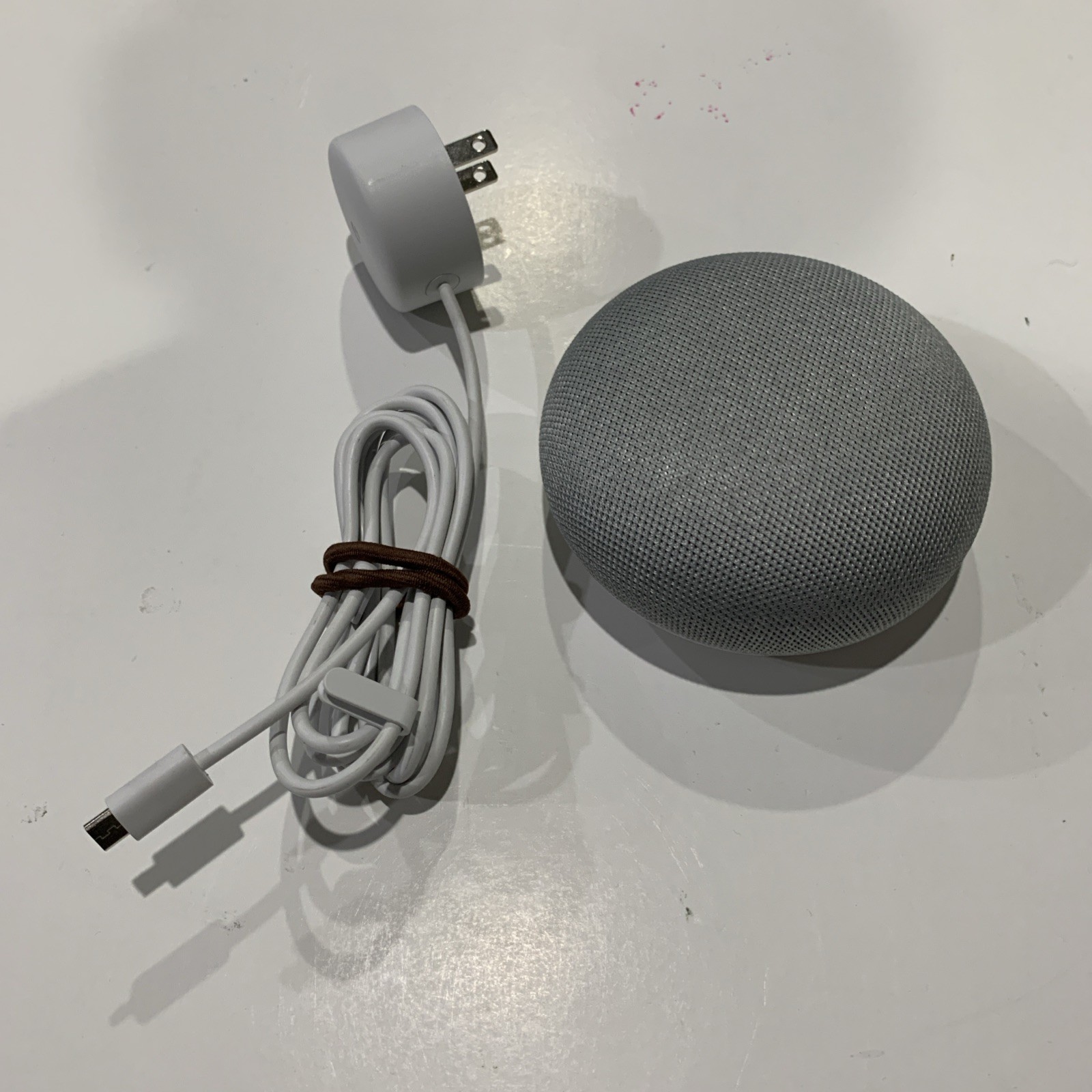 Google Home Mini Smart Assistant Bluetooth Speaker Grey White