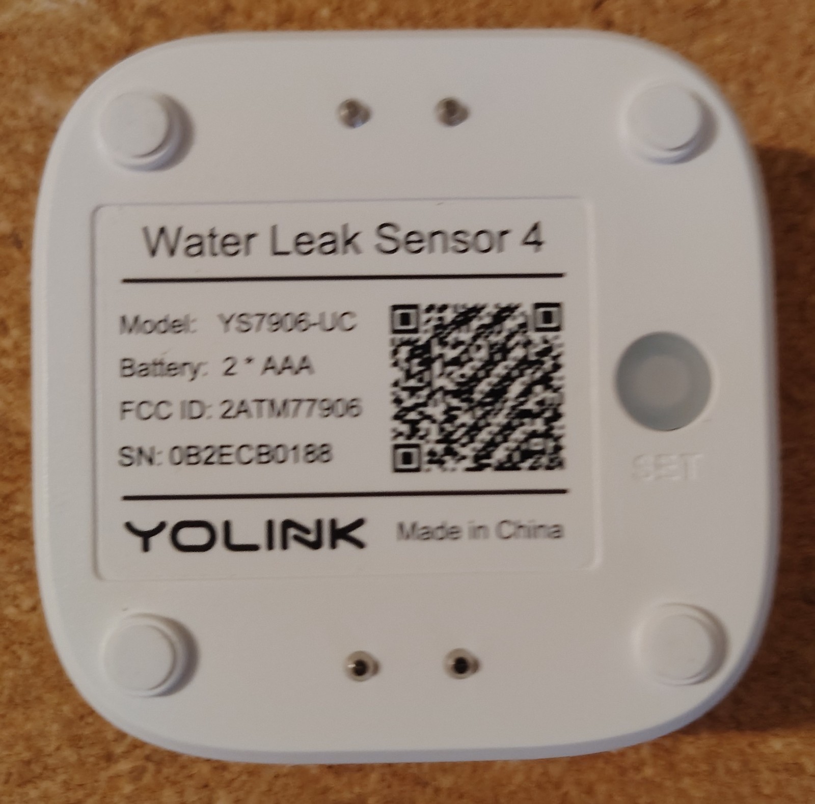 YoLink Water Leak Sensor 4 Kit + Hub Smart Home System WiFi Flood Alert NEW OB