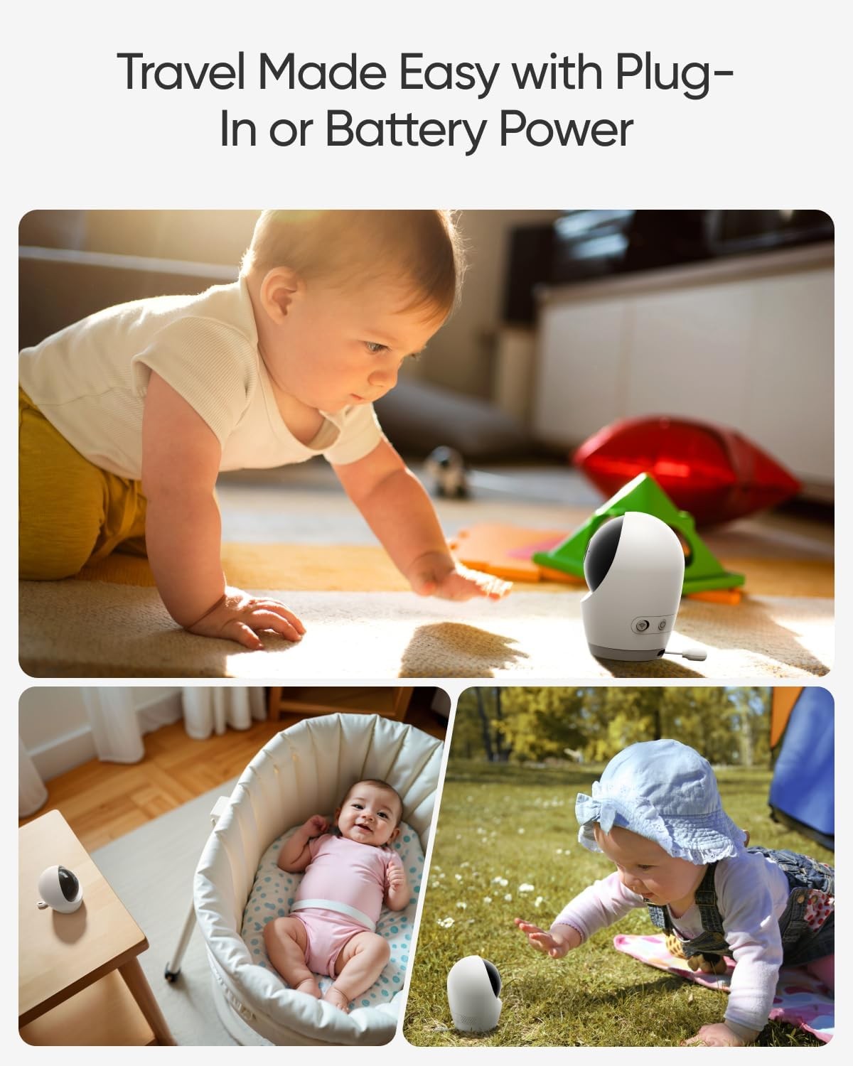 eufy Security Baby Monitor E21 with 4K UHD Camera, 5” 720p Display 8X Zoom 24/7