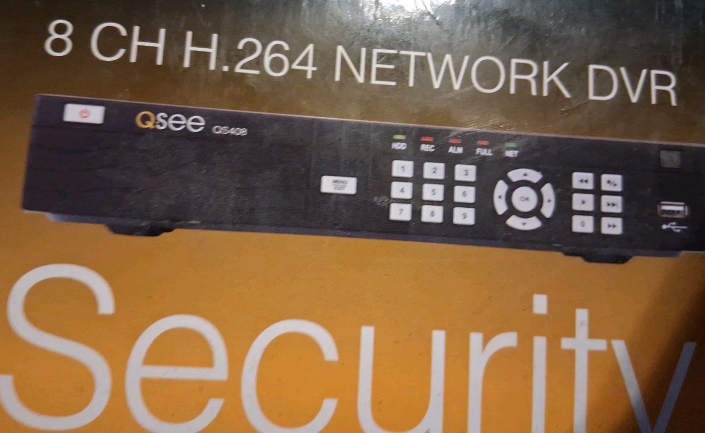 Q-See Security DVR W/500Gb- 4 Cams,Mouse,Remote,email Alert,Motion Det. New