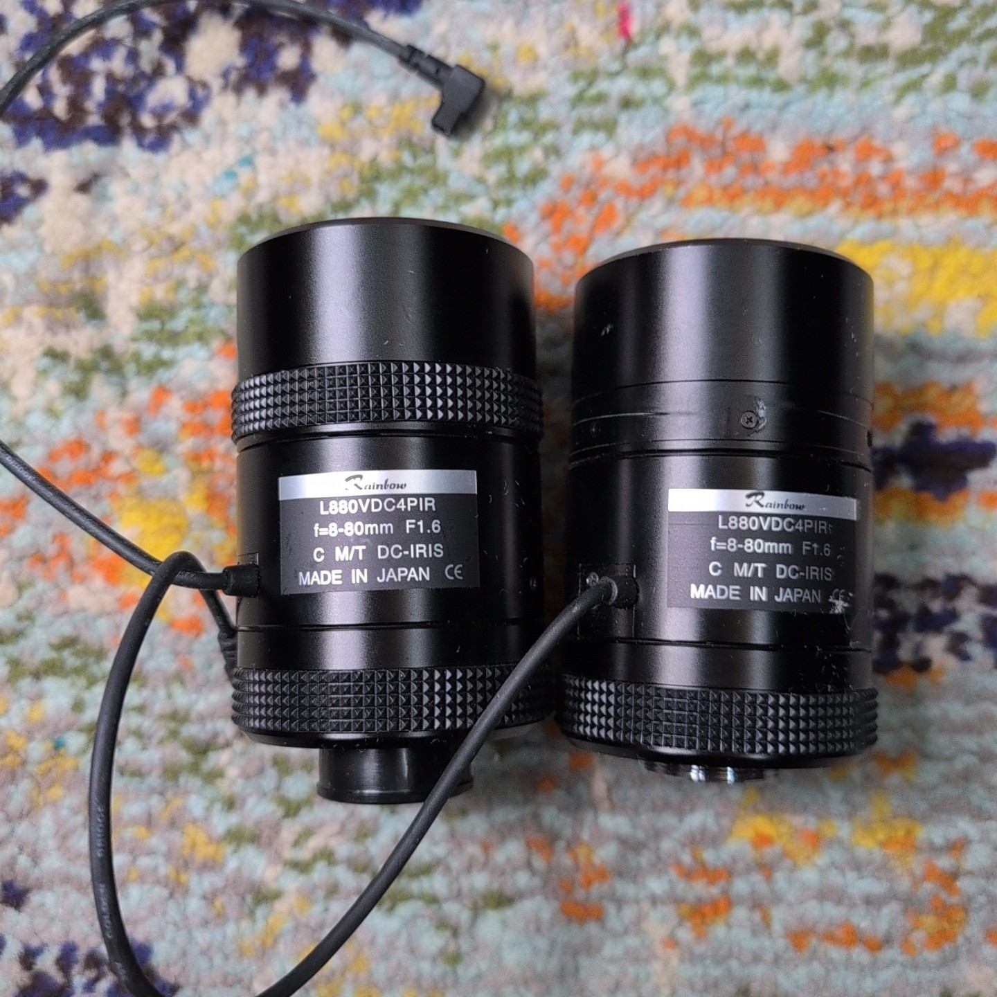 2xRainbow L880VDC4P IR 1/2″ 8 – 80mm F1.6 DC Auto-Iris C Day/Night CCTV Zoom Len