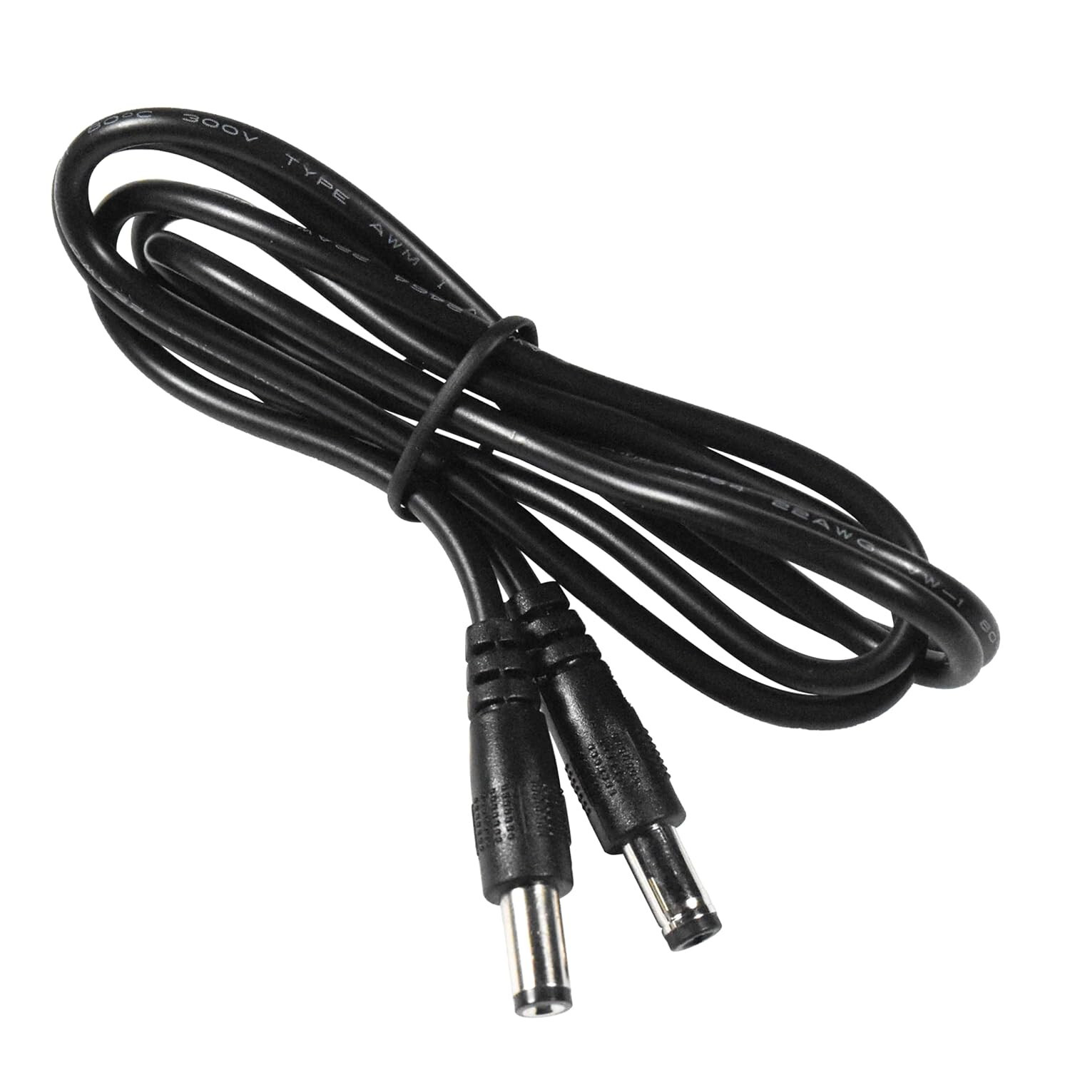 HQRP DC Power Plug 5.5×2.5mm Male to 5.5×2.1mm Male Adapter Connector Cable 1 m