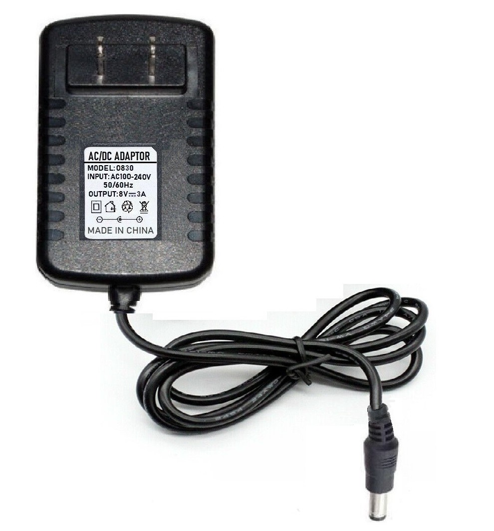 8V 3A 3AC Adapter to DC Power Supply Charger Cord 5.5×2.1mm US plug