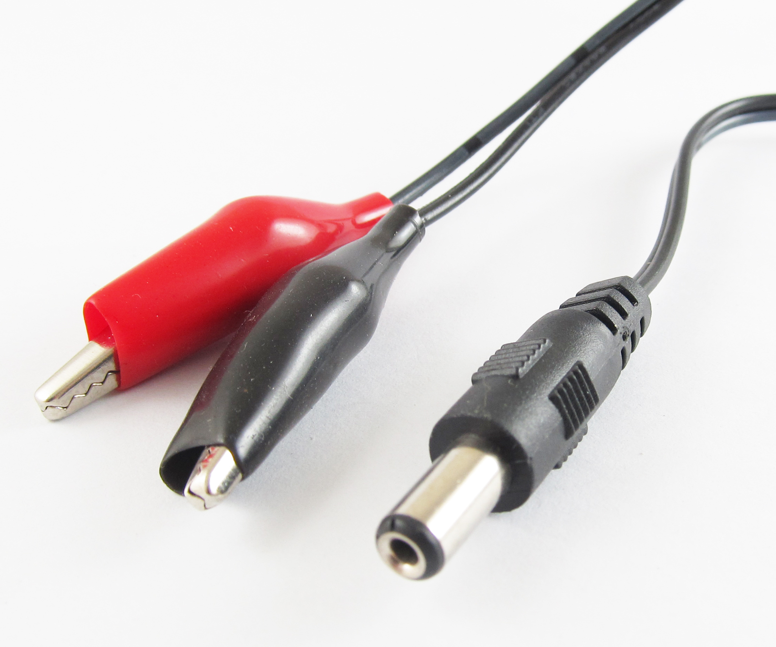 4sets 5.5 x 2.1mm 1.3M DC Power Male Plug to Dual Alligator Clip CCTV DC Cable