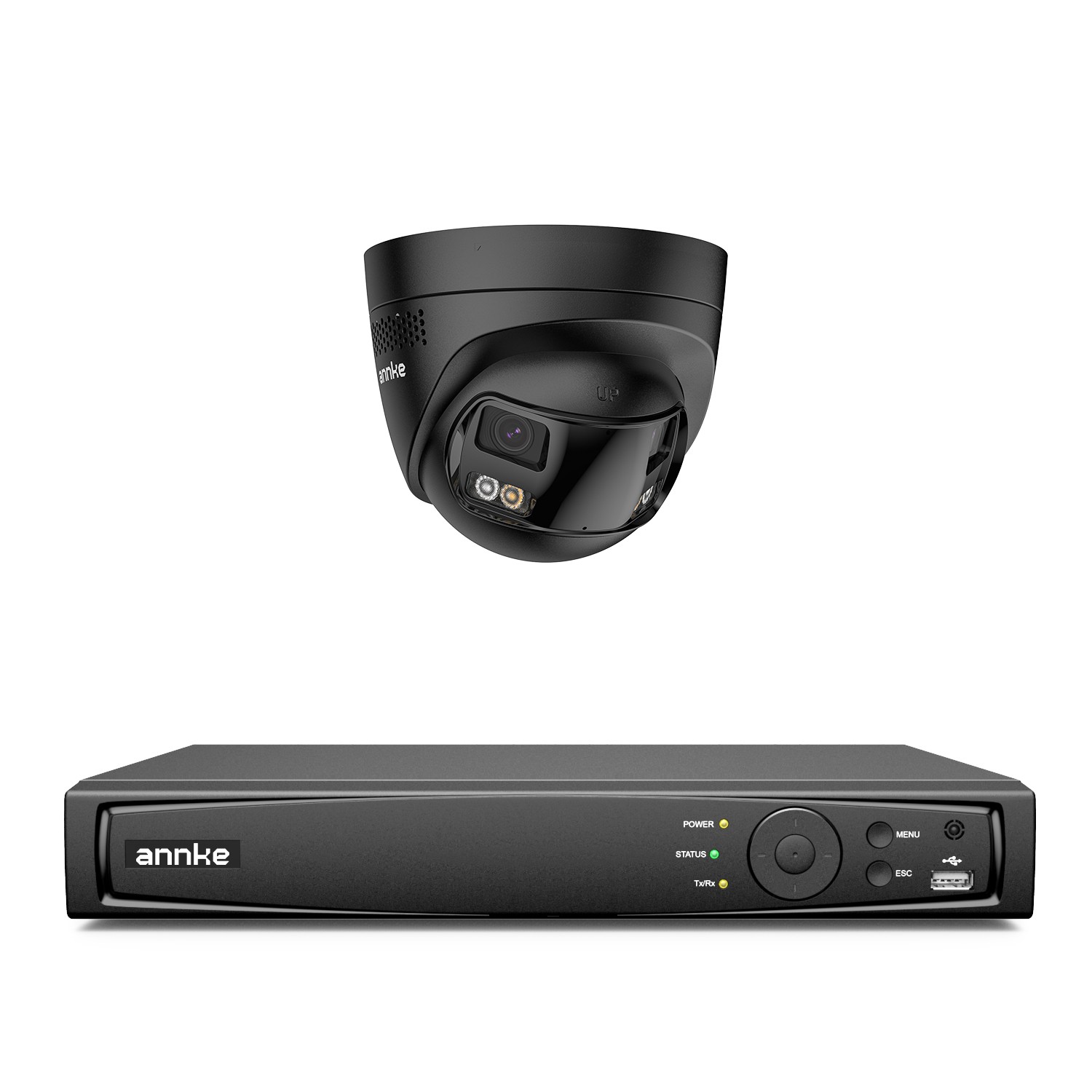 ANNKE 16CH NVR 4K POE Dual Lens Security Camera System Two Way Audio Color Night