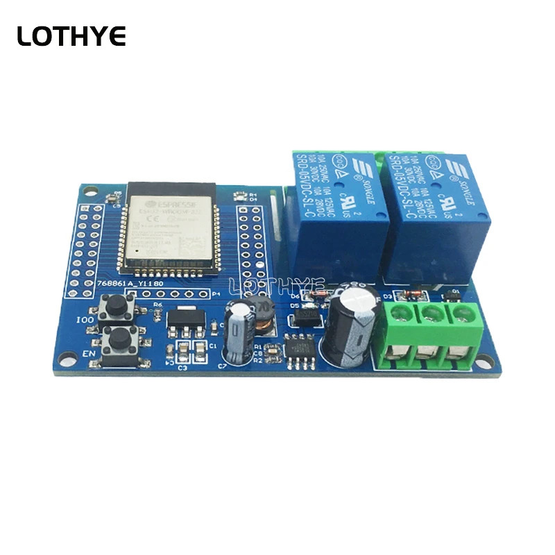 ESP32 WROOM ESP32 Dual Channel Wifi Bluetooth Relay Module Secondary Development
