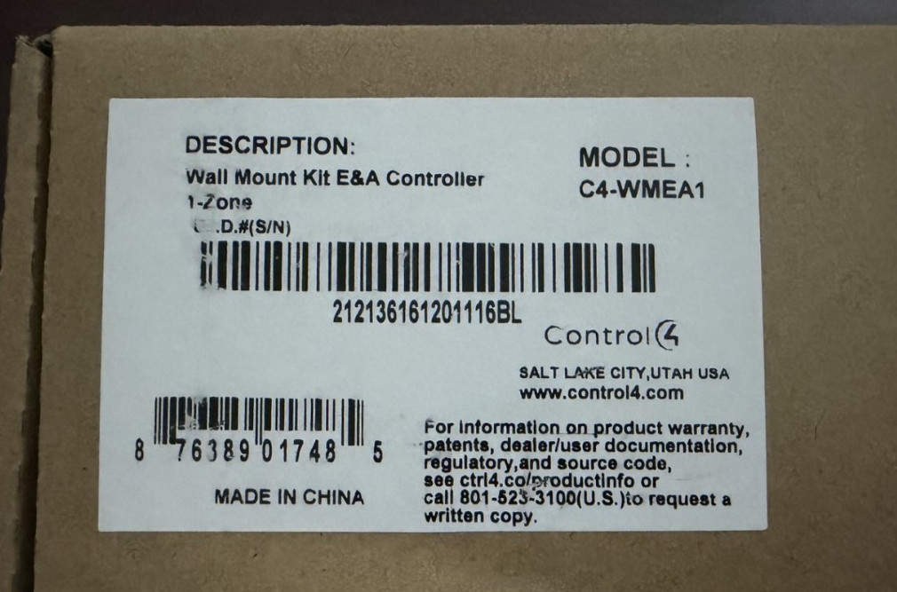 Control 4 C4-EA1-POE-V2 Entertainment Automation Controller EA1
