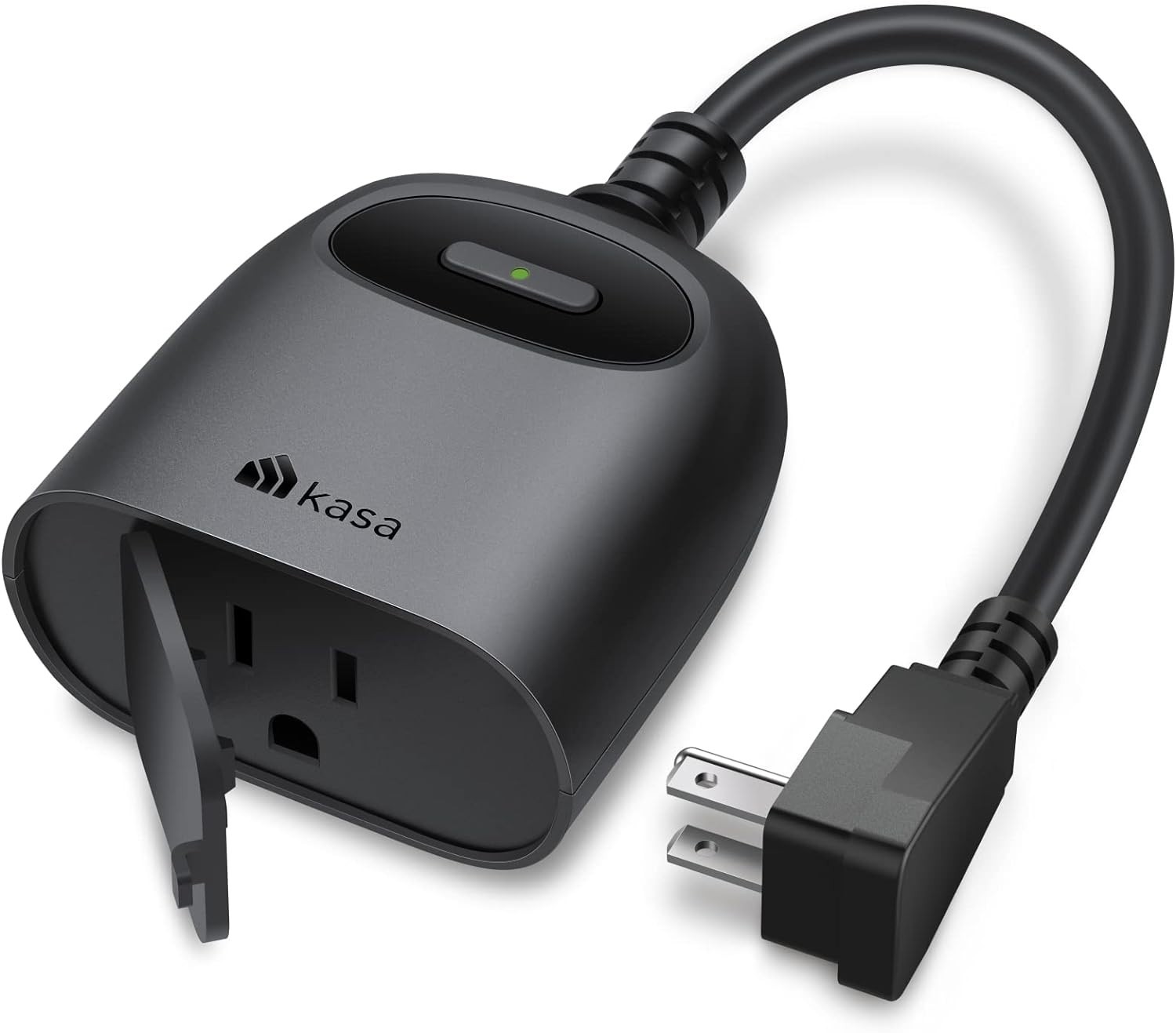 Kasa 15A Weather-Resistant Smart Plug for Outdoor Use – Smart Home Compatible