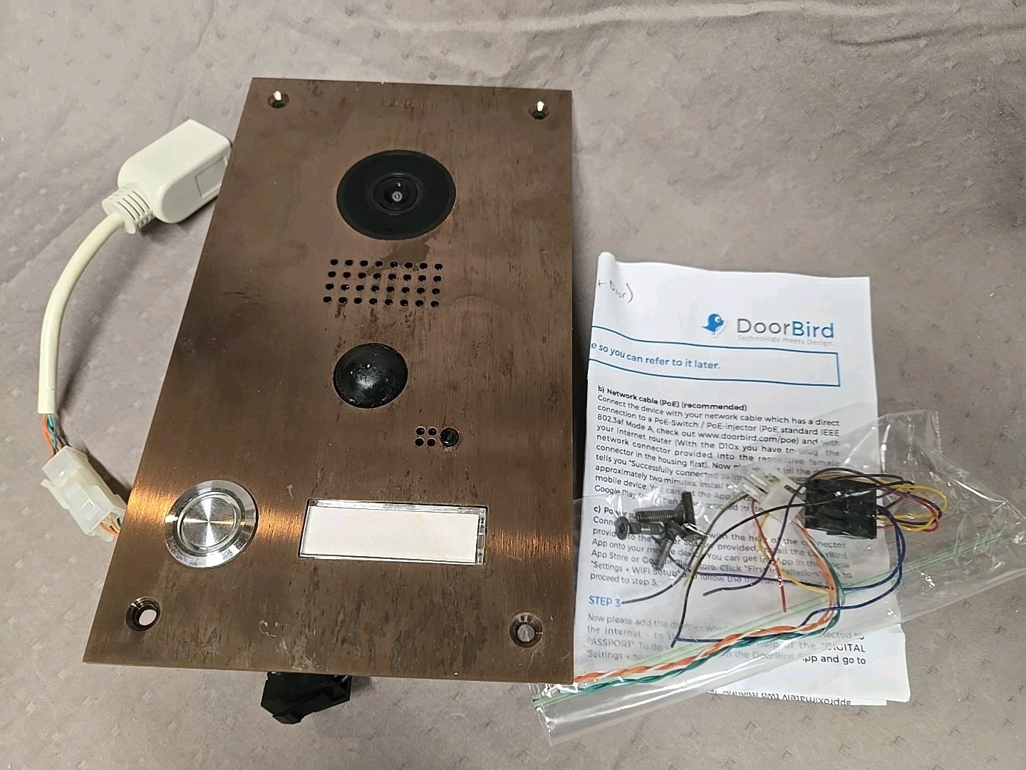 DoorBird D202B Bronze Video Doorbell Camera System
