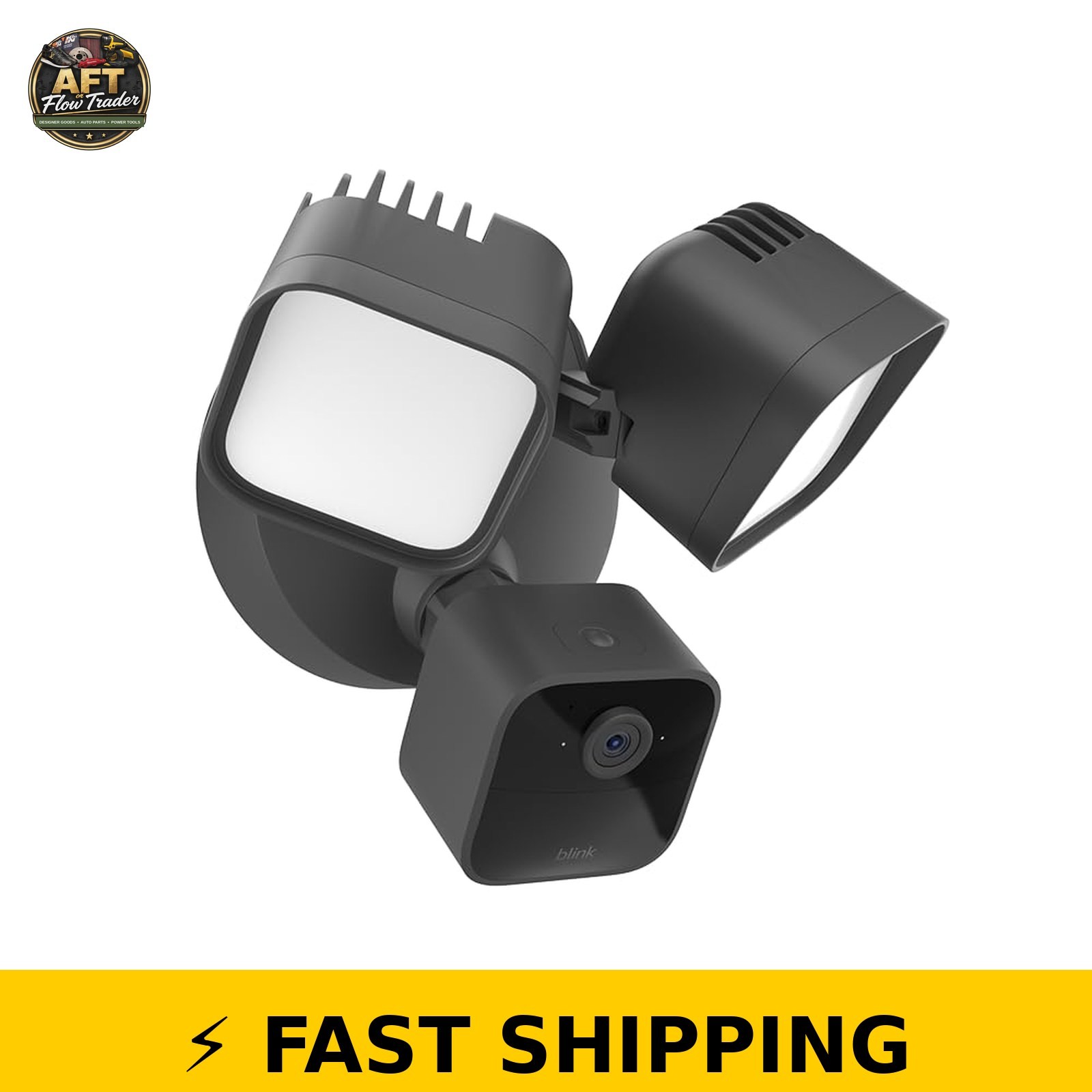 Blink Wired Floodlight Camera – Smart Security Camera – Black