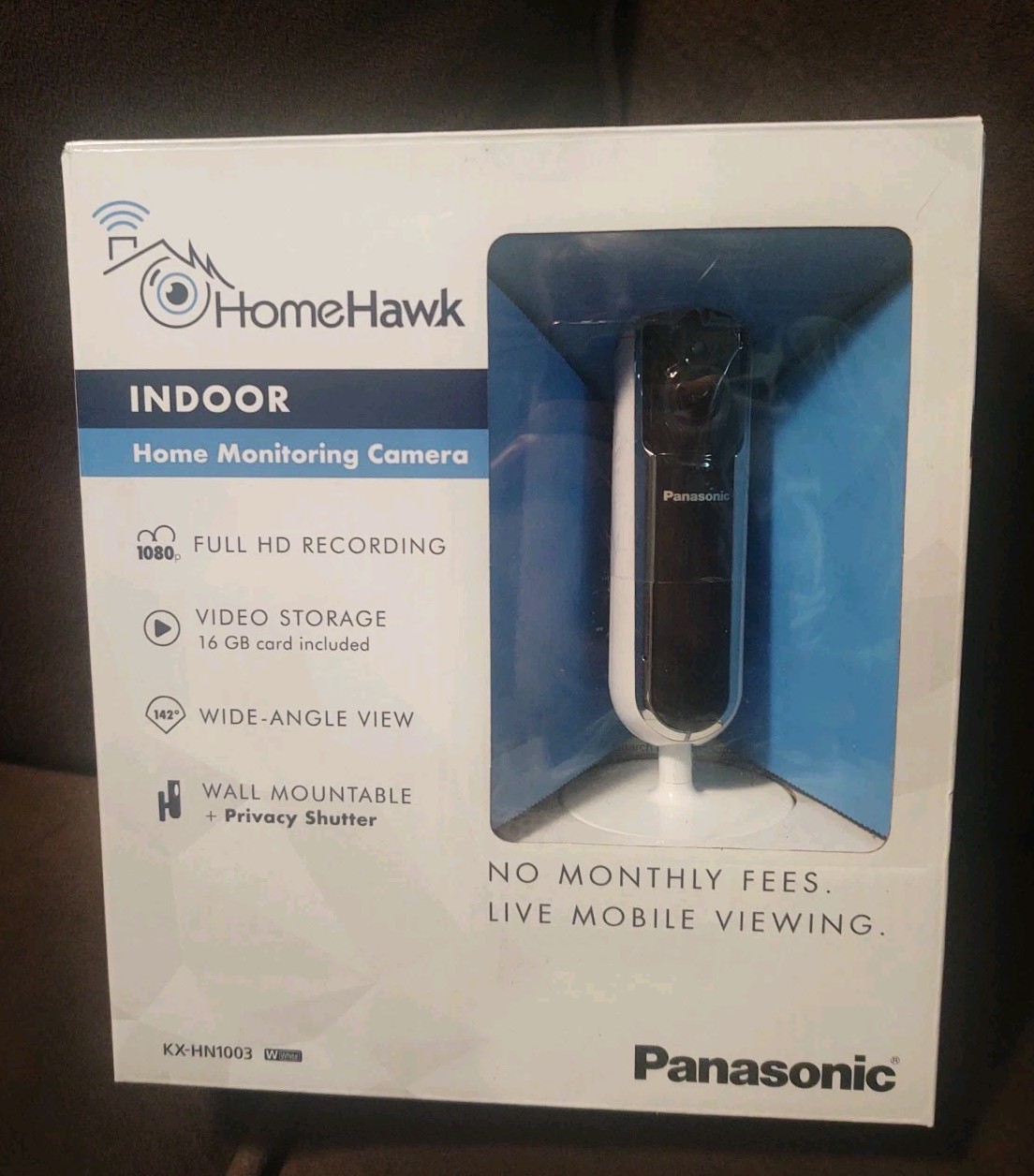 Panasonic Homehawk Indoor 1080p HD Smart Home Monitoring Camera With 16GB Micro