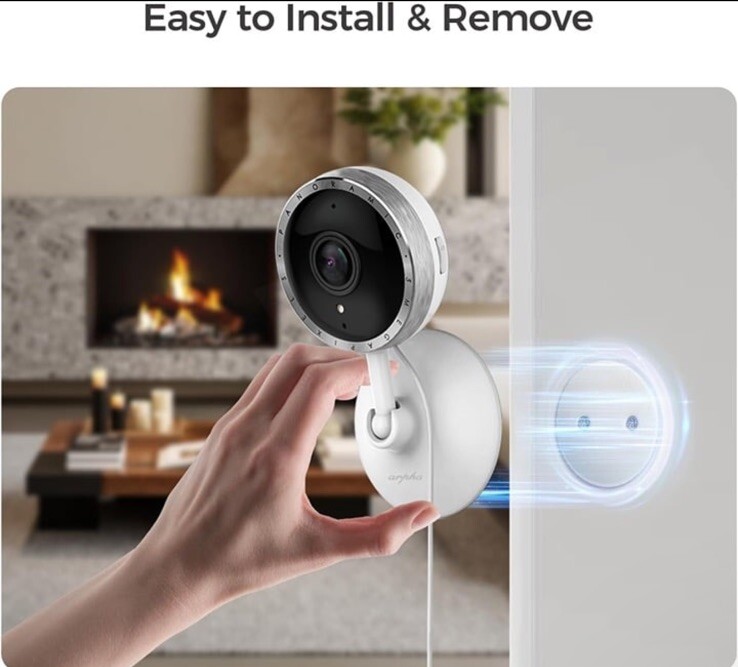 ARPHA 2K Indoor Hone Security Camera WiFi APP Human Detection Night Vision Cam