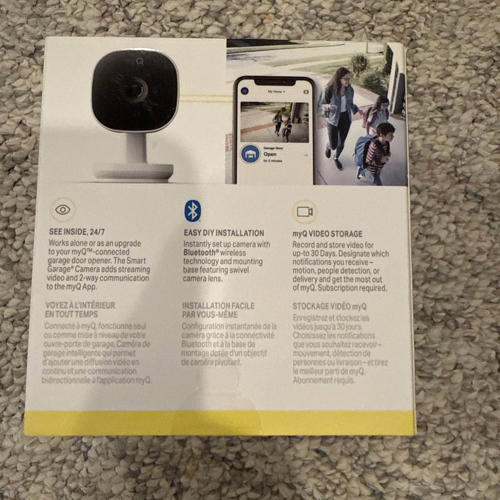 Chamberlain myQ Smart Garage HD 1080p Indoor Wi-Fi Security Camera – White