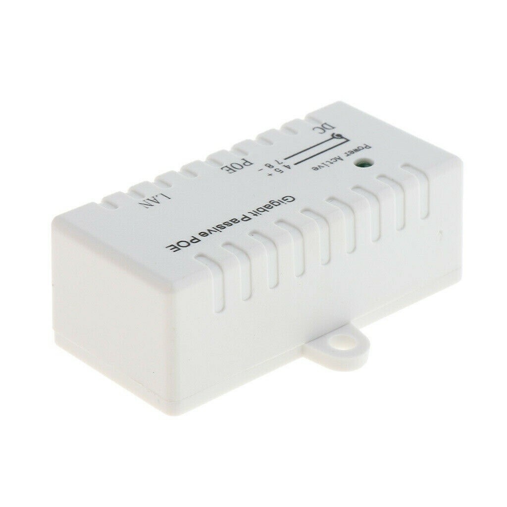 POE Injector Passive for IP Camera VoIP Phone Netwrok AP Device 5V-52V +12V-1A