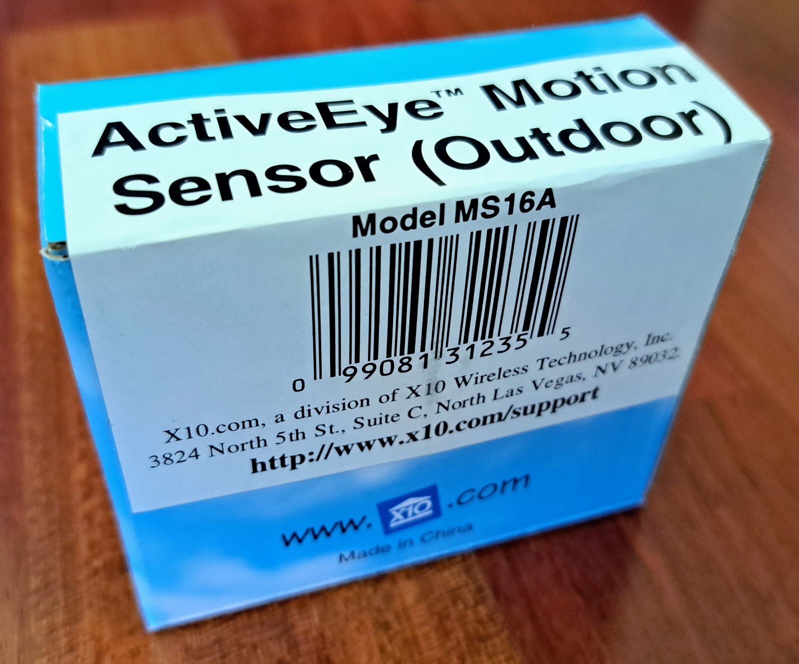 X10 Activehome ActiveEye Motion Sensor (Outdoor), Model MS16A, Brand New In Box