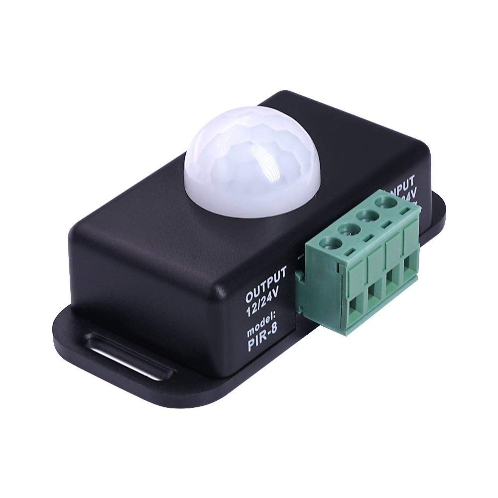 BS009 PIR Motion Sensor Switch LED Strips Lighting Controller 12V 24V