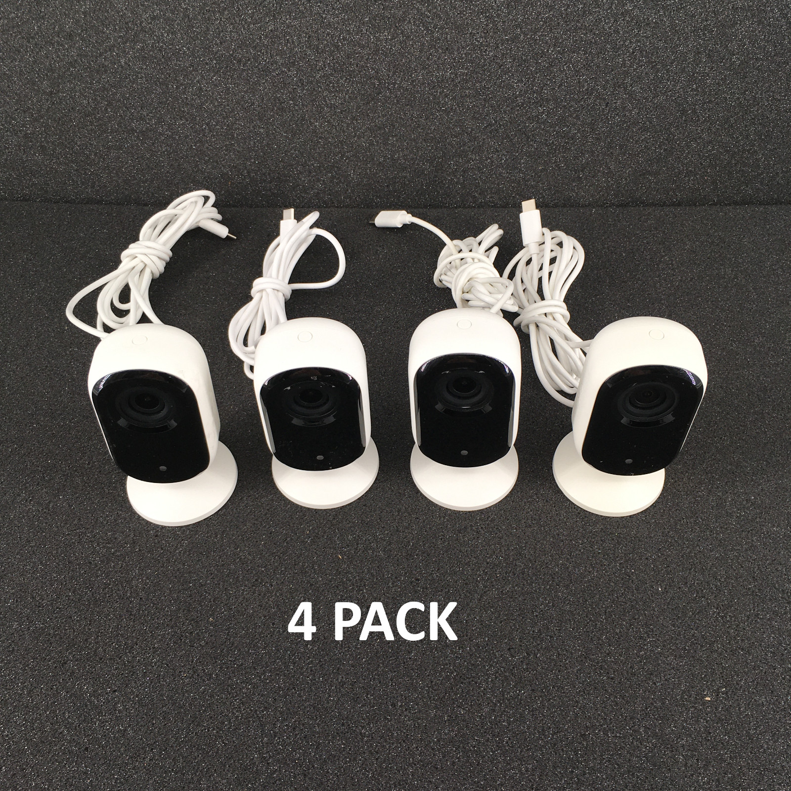 Arlo Essential VMC2060 Indoor Wired HD Security Camera READ! – (4 PACK)