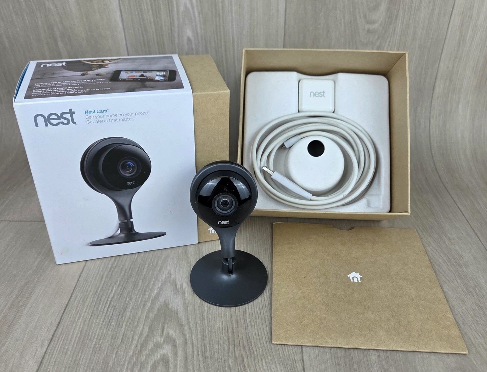 Google Nest Cam Indoor Black 1st Generation Magnet Mount w/Box A0005-NC1102ES