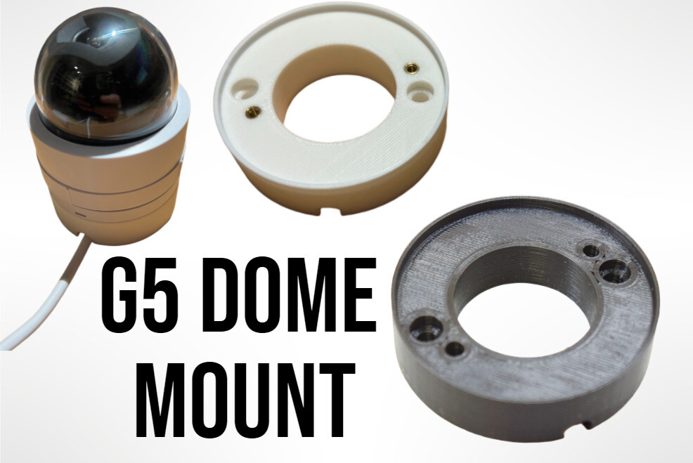 Secure Base Wall Mount for Ubiquiti Unifi G5 Dome Ultra Camera UVC-G5-Dome-Ultra