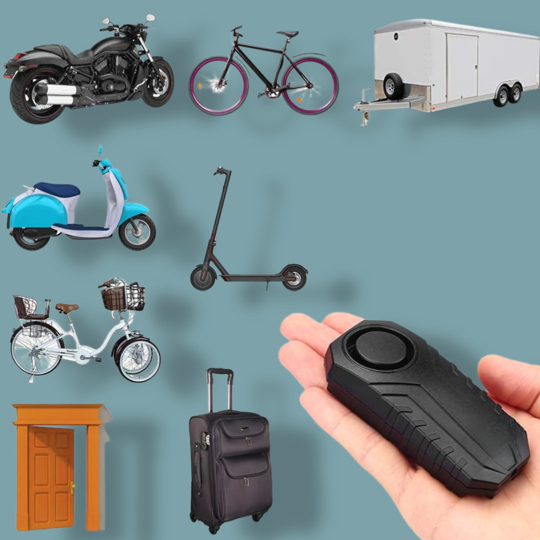 113dB Bike Alarm Wireless Vibration Motion Sensor Waterproof Motorcycle