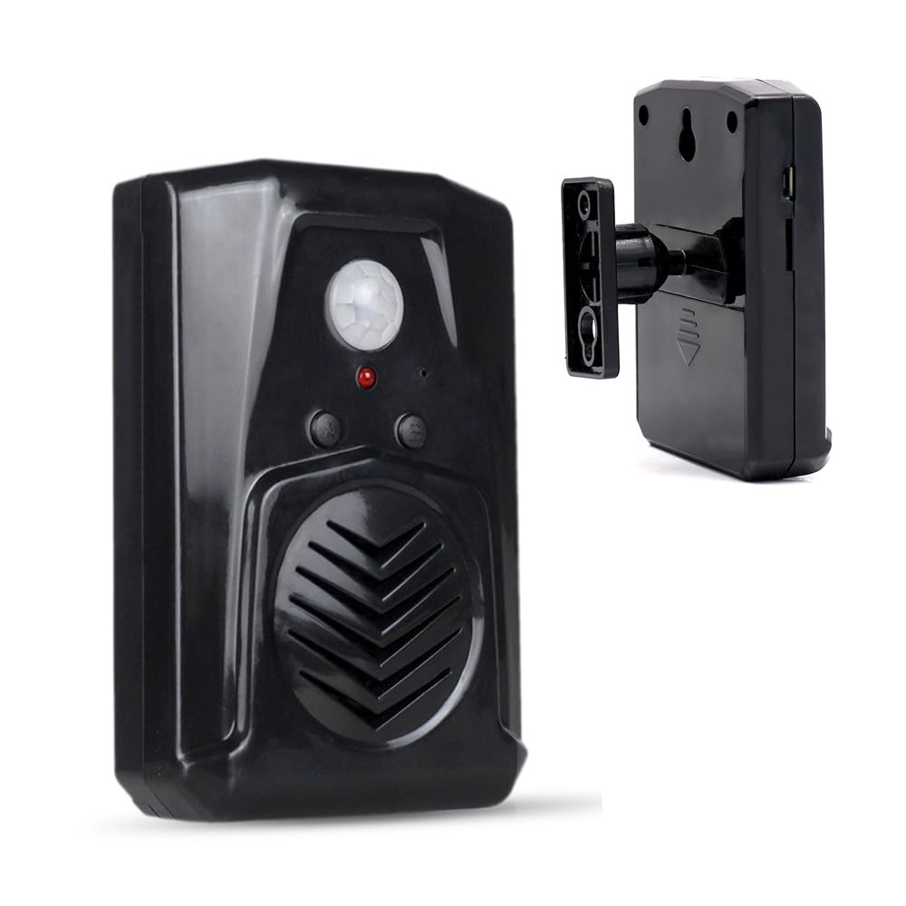 Motion Sensor Sound Player 80db 13ft/120° Detection Custom Voice USB Battery