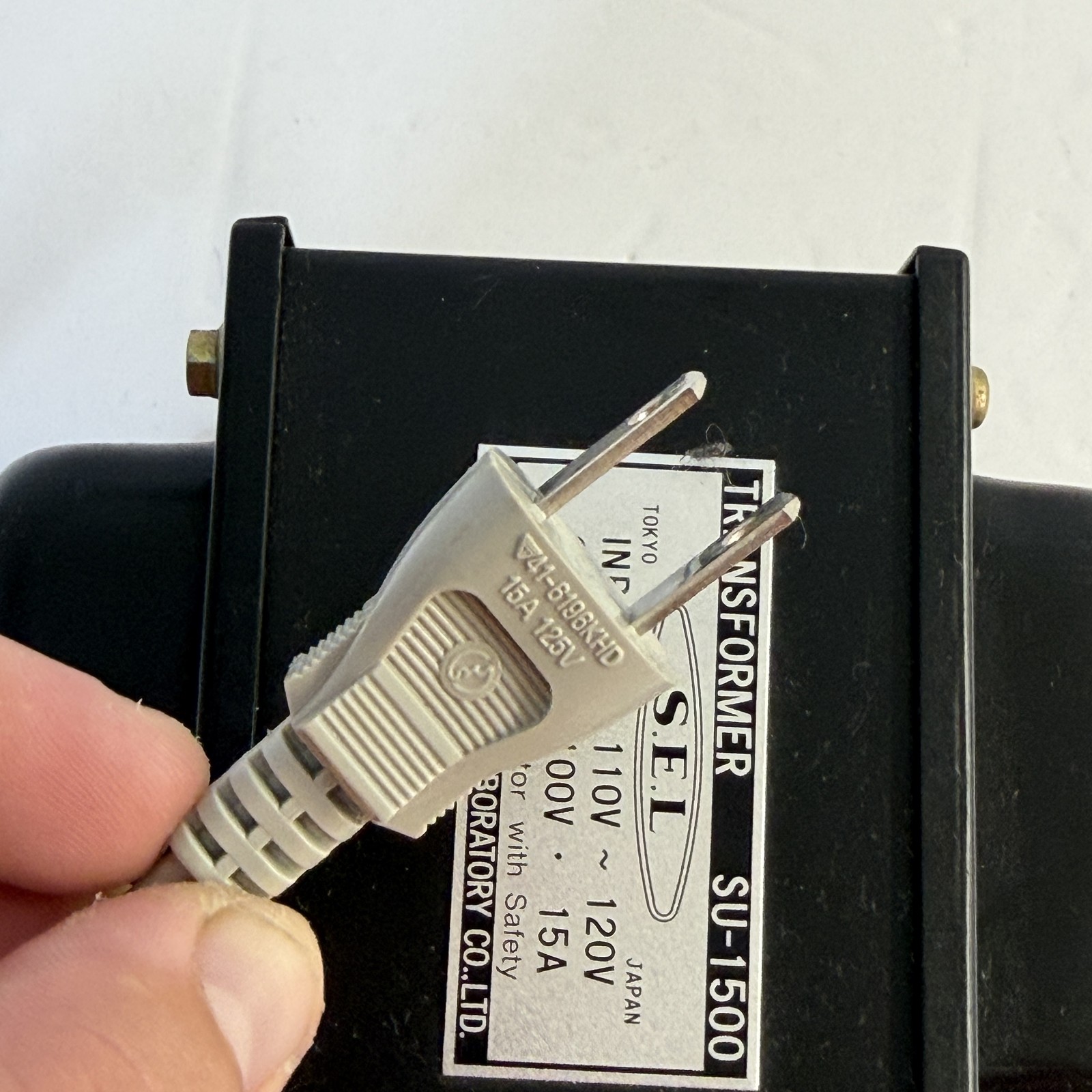S.E.L. SU-1500 Step-Down Transformer 110V-120V to 100V 15A Japan Import A2-200
