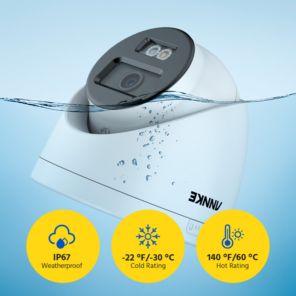 ANNKE 3K 4K 8MP 12MP Audio PoE Security IP Camera Outdoor AI Color Night Vision