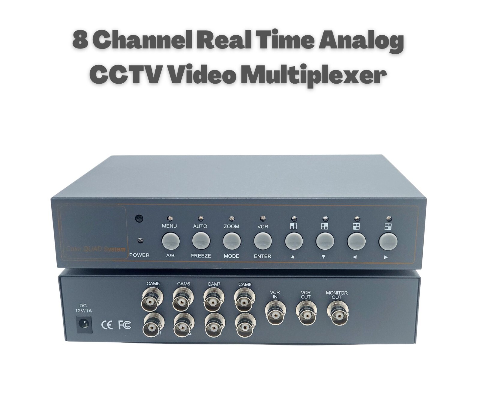 8 Channel CCTV Analog Security Camera Quad Processor Video Screen Splitter
