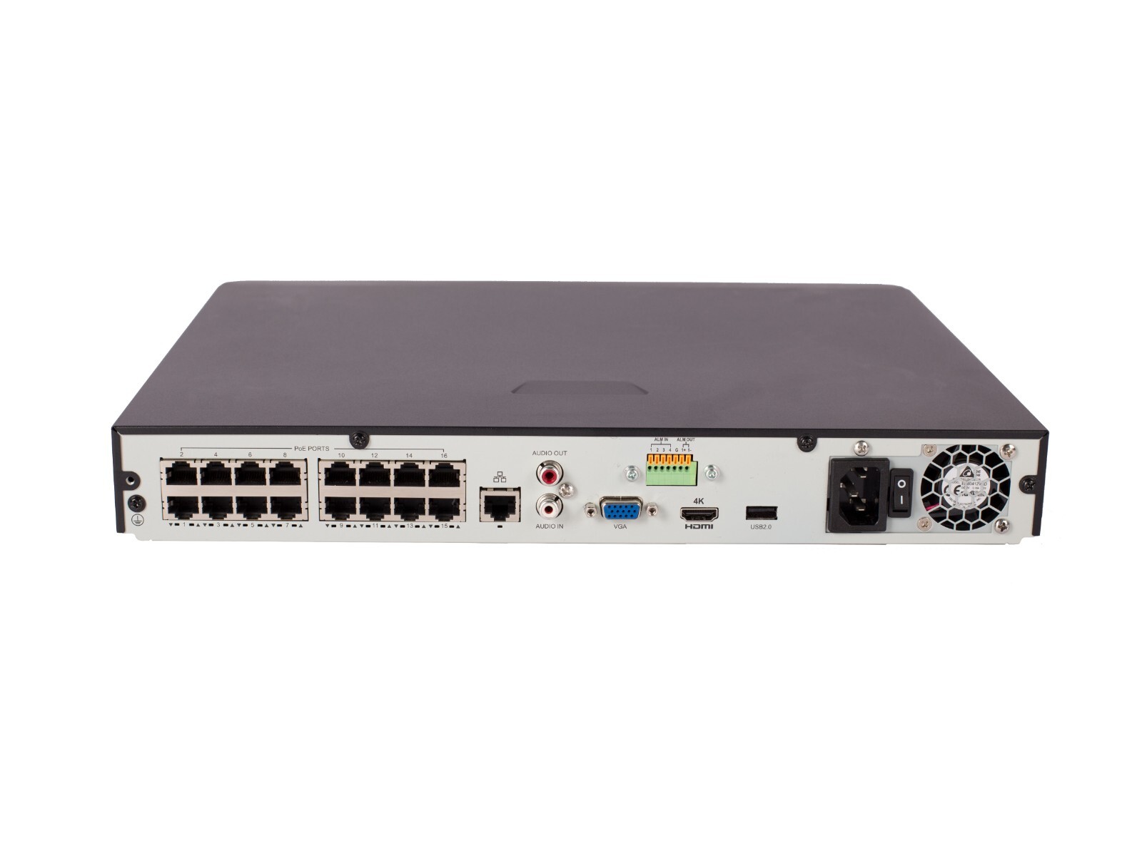 UNV Uniview 16 Channel 16 PoE NVR NDAA Compliant 4K Plug & Play PoE NVR 4TB PUR