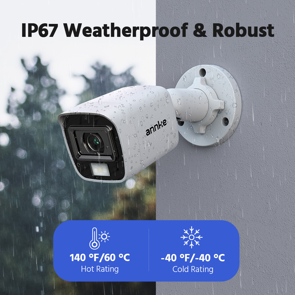 ANNKE 3K Lite 8CH DVR 1080P Color Night Security Camera System Human Detection
