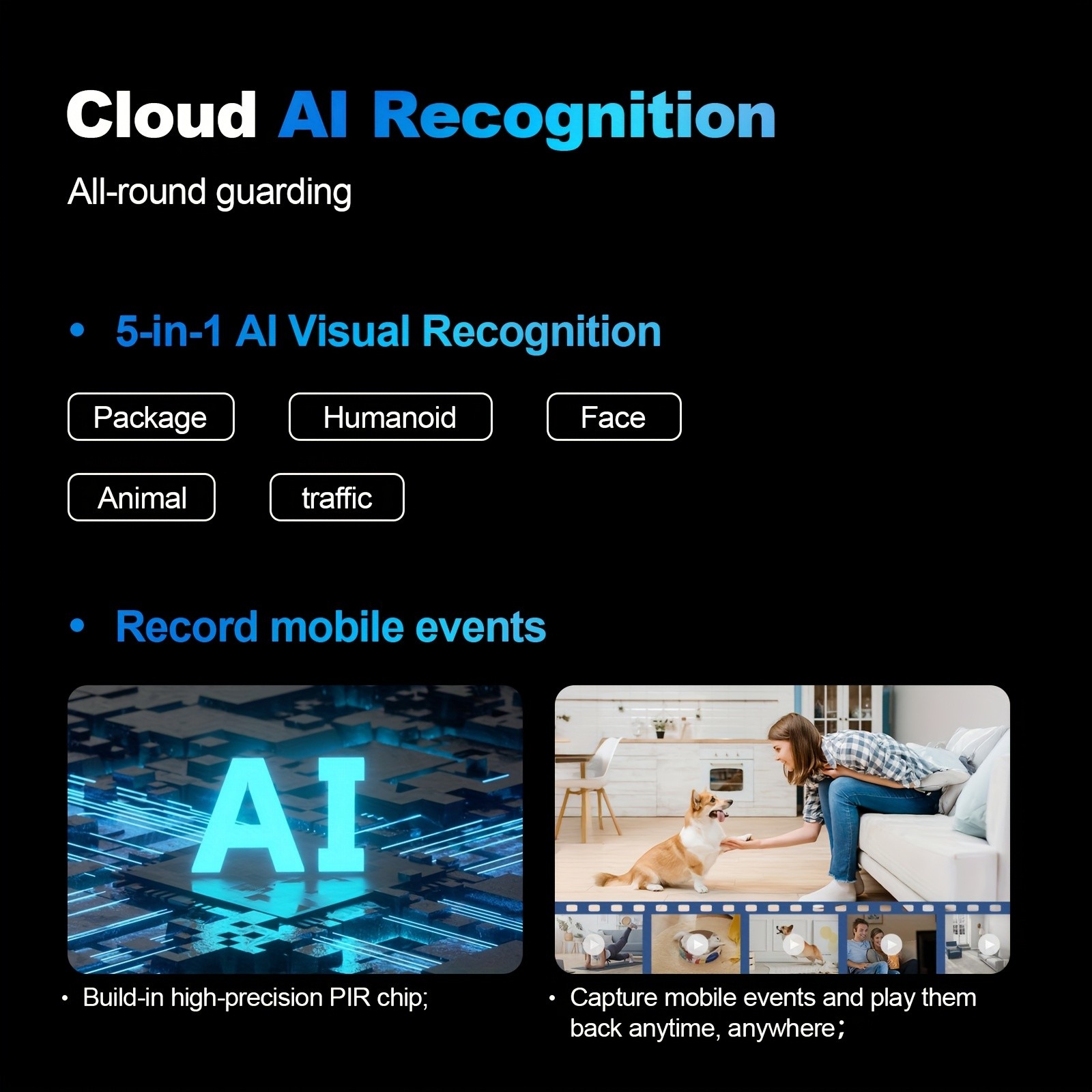 5MP HD Smart Phone Robot Camera, Indoor Cameras with Audio And Video